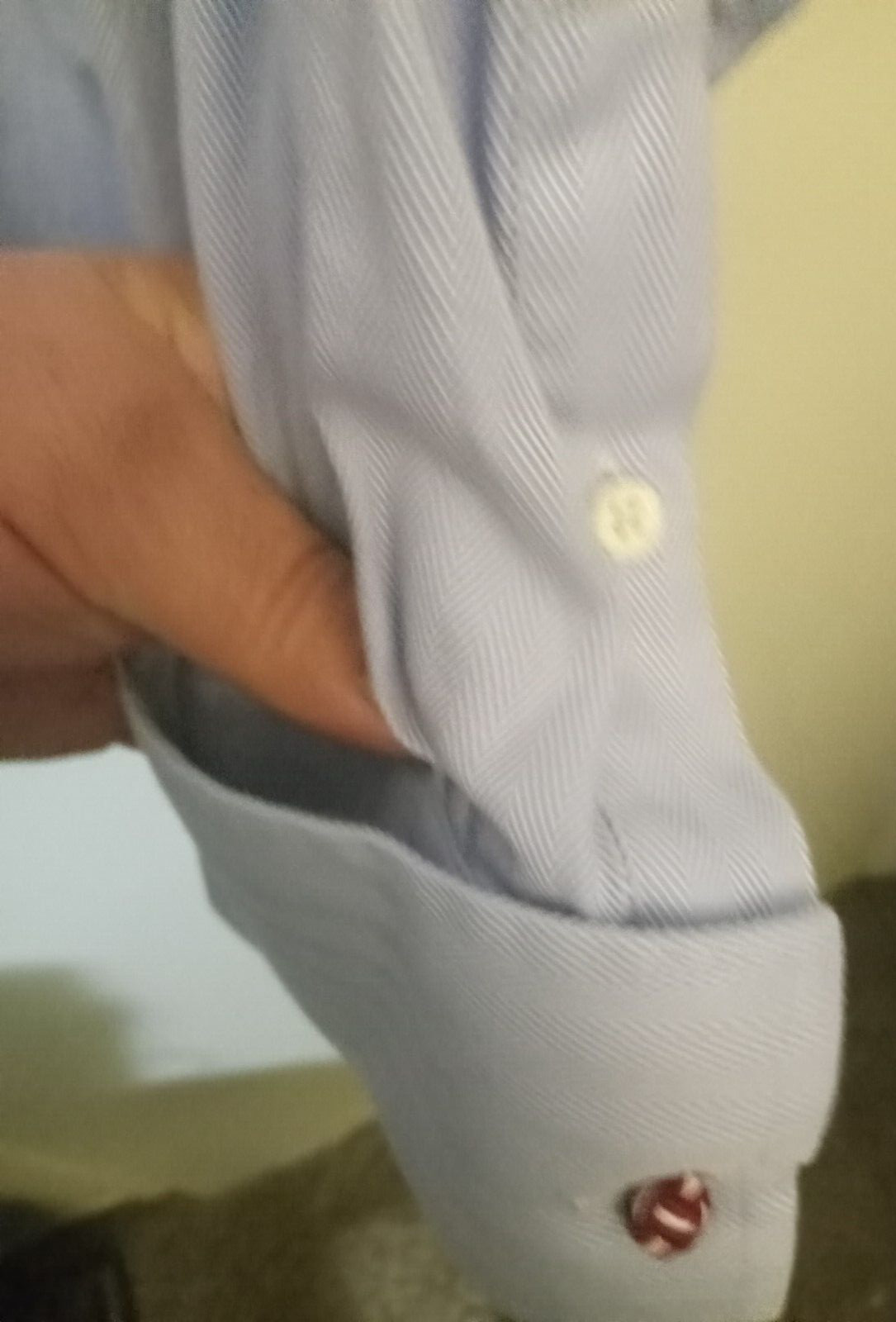 Business to Business Dress Shirt 47R Light Blue
