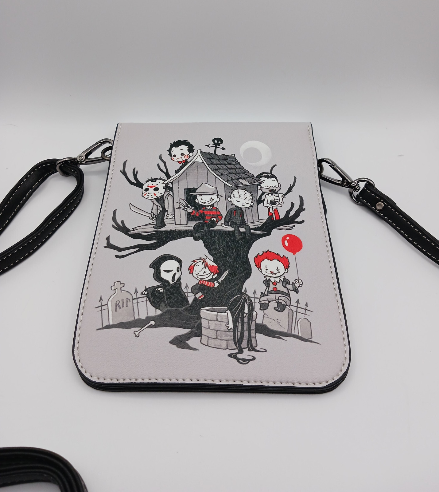 Horror Crossbody Purse Phone Bag Adjustable Strap Horror