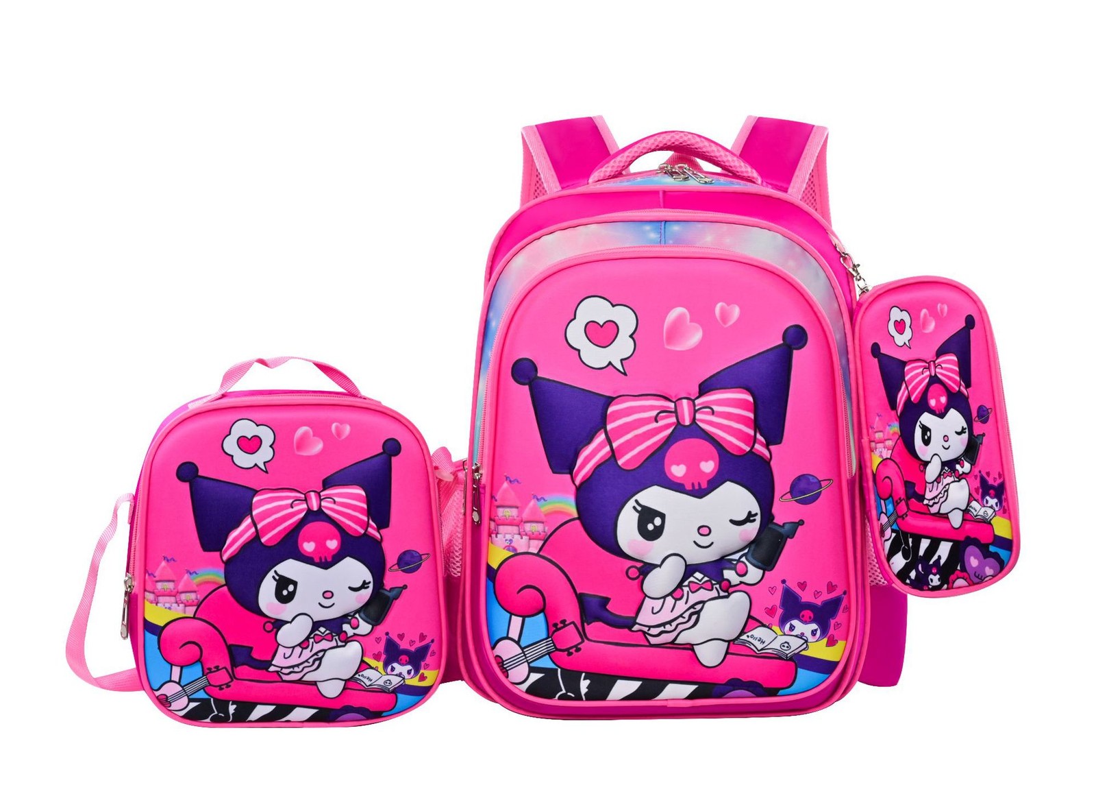 Cartoon Sofia- &KITTYThe First School Bag Backpack For Kids Girls/boys Lunch Bag
