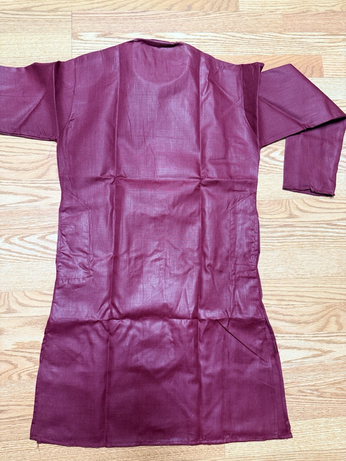 Maroon cotton embroi Haldi NWT Men’s Kurta PAJAMA SET SZ 38 M India-USA seller