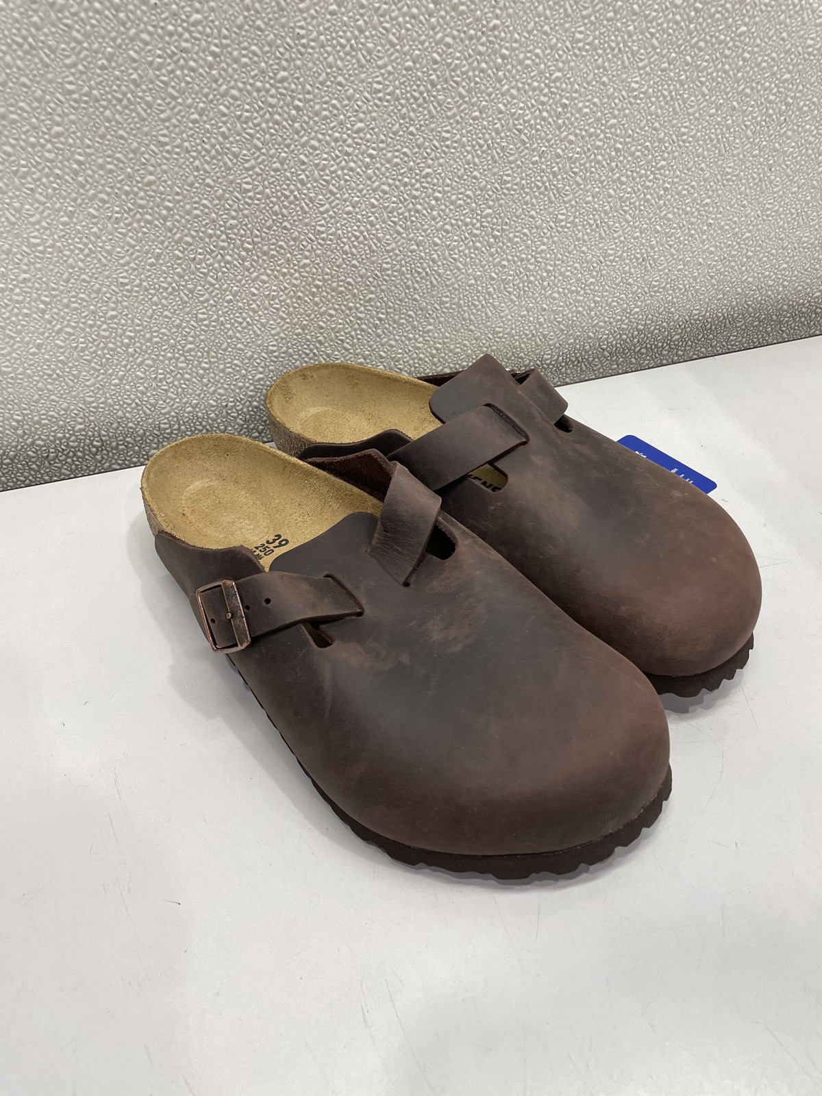Birkenstock Boston Oiled Leather Clog Unisex W8, M6 In Habana