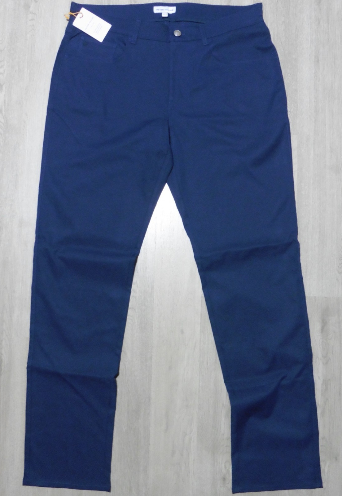PETER MILLAR Mens 33 X 32 PANTS EB66 NAVY PERFORMANCE GOLF 5-POCKET ME0EB66FB