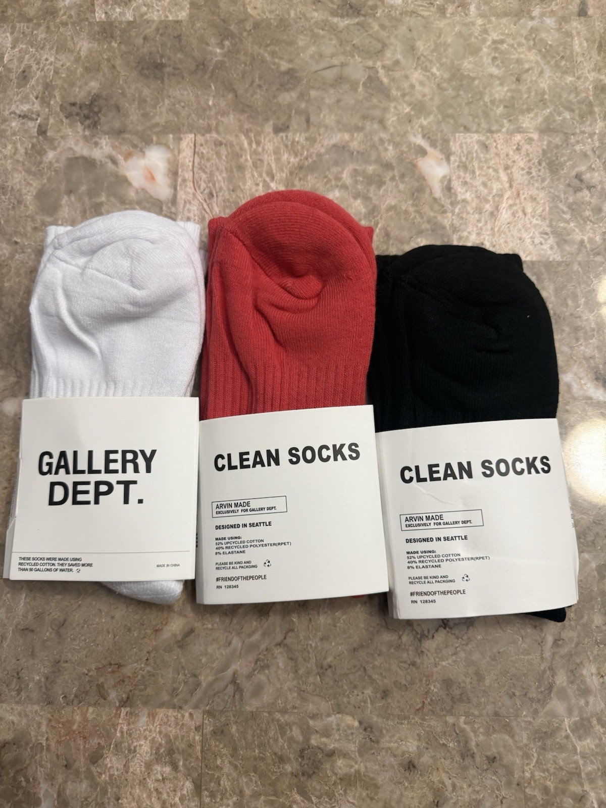 Gallery Dept Stretch-Woven Socks – M-L (9-13) 3 Pairs