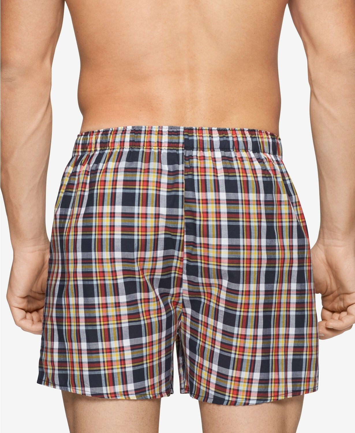 3-12 pack Men’s Checker Plaid Shorts Assorted Cotton Boxers Trunks Underwear
