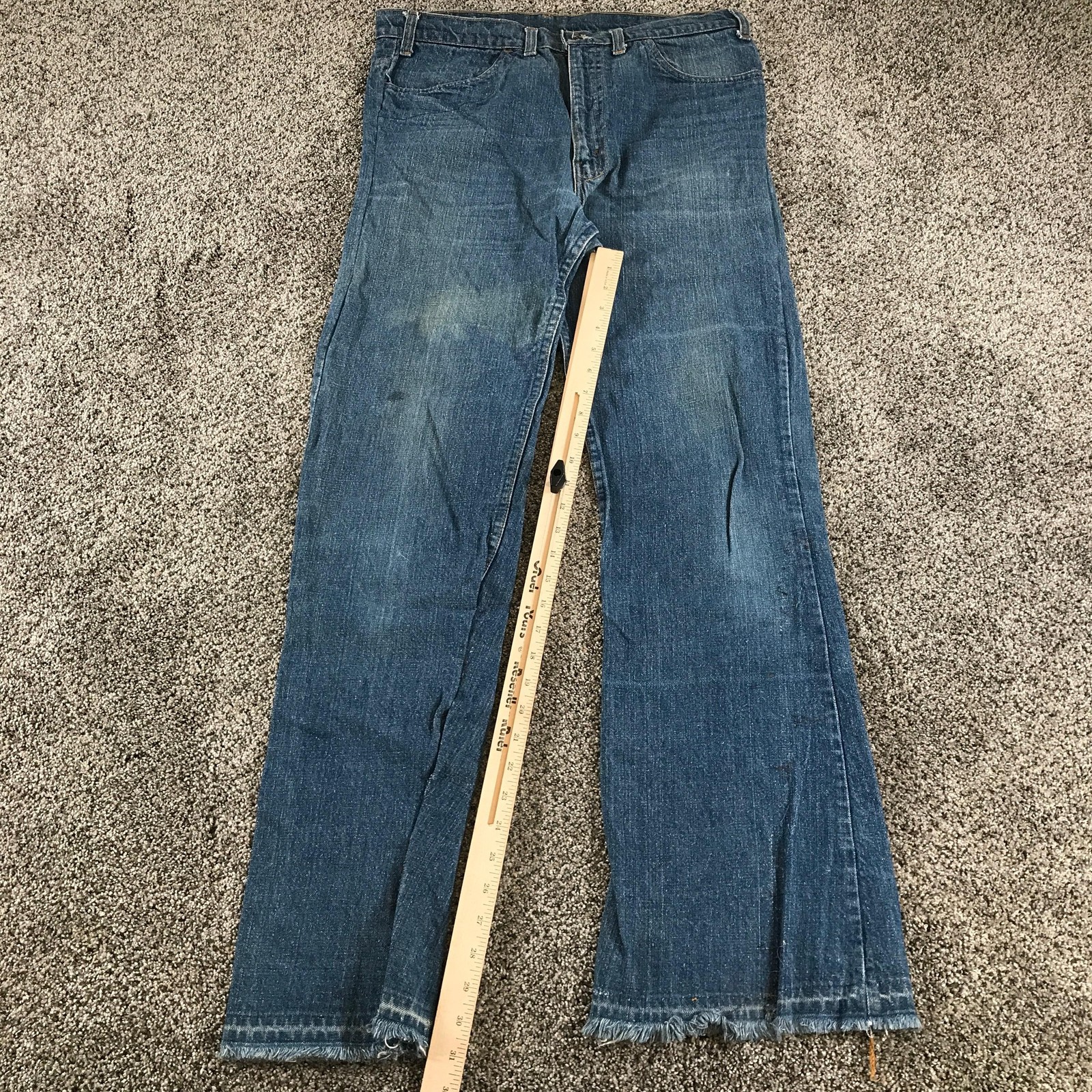 Vintage Levi’s Jeans 517 Mens 34×31 Blue Relaxed Fit Bootcut Distressed
