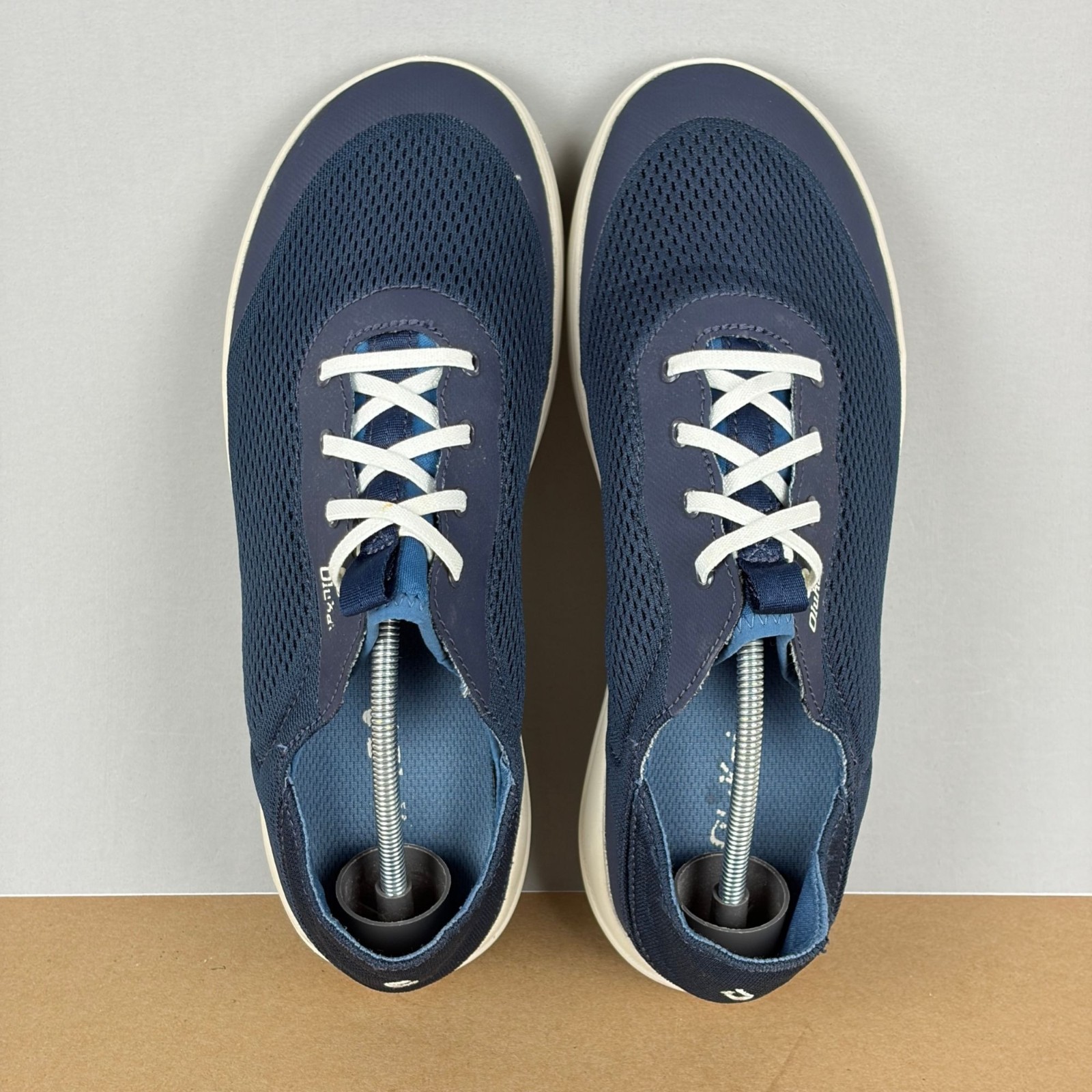Olukai Moku Pae Casual Shoes Mens 9.5 Blue Slip On Comfort Loafer Mesh