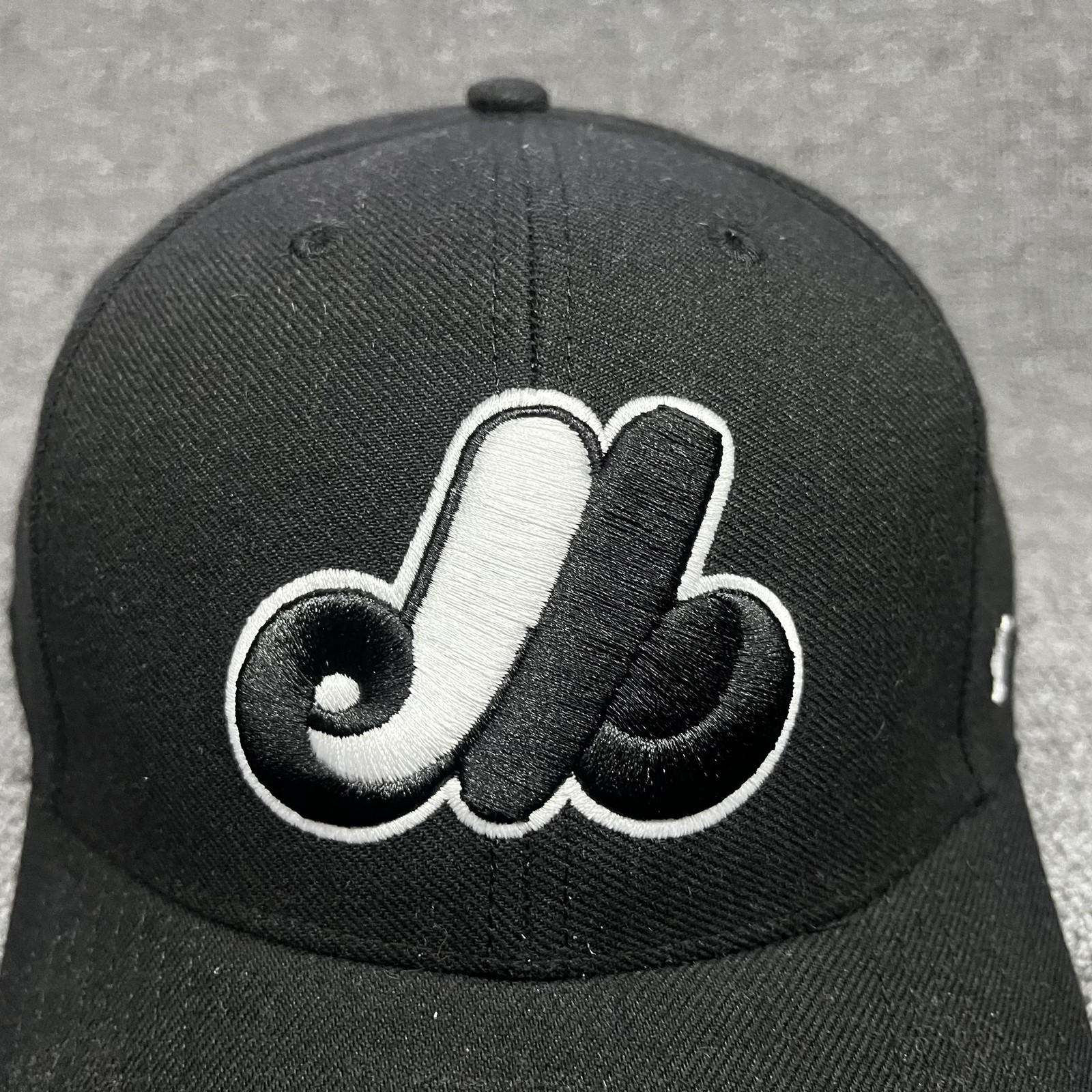 ’47 Brand Montreal Expos Strapback Baseball Cap Black One Size MLB