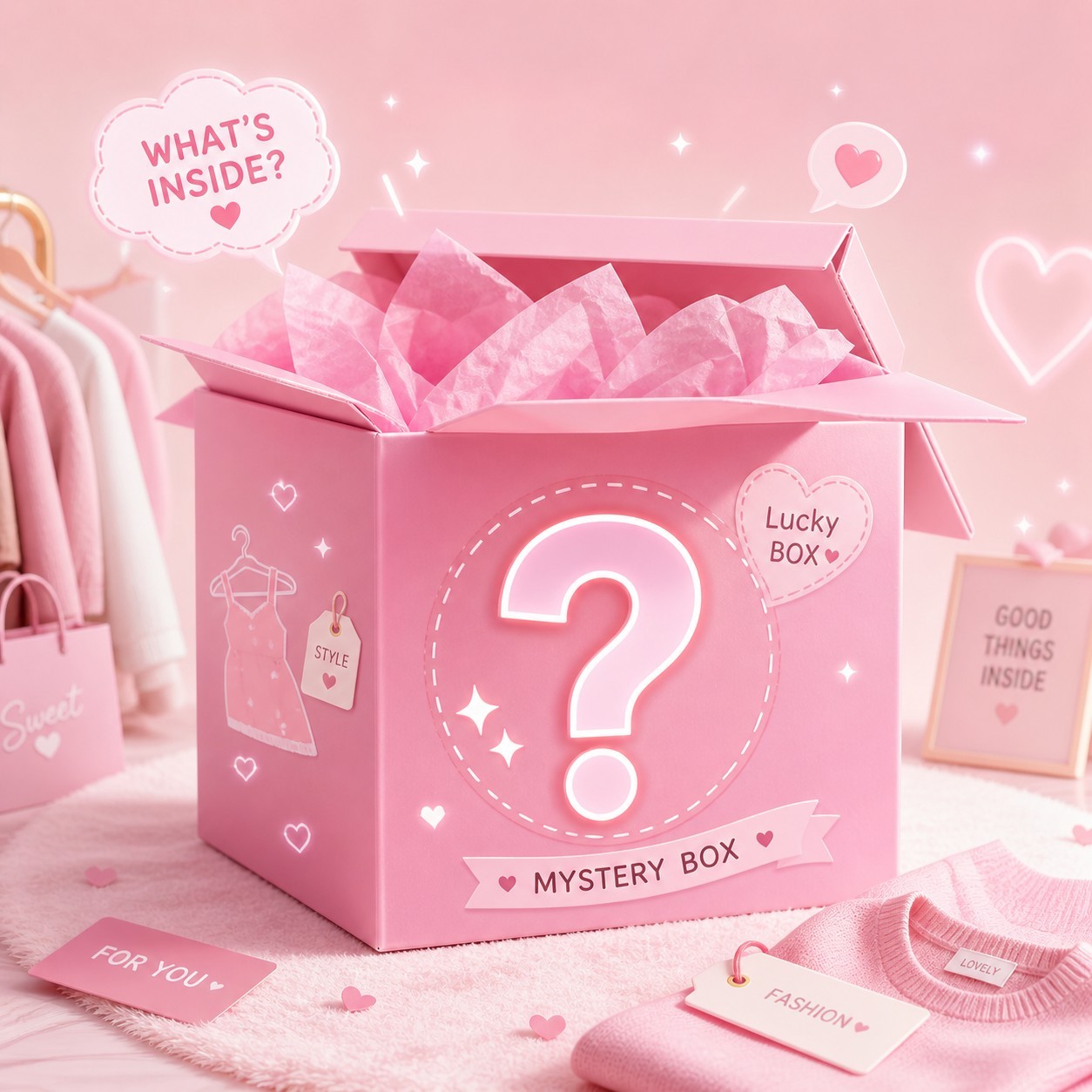(Mystery Box) Mystery Box of Cute Cafe – Style Women’s Fashion