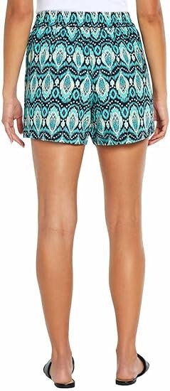 Wildfox Womens Lightweight Relaxed Fit Pull-On Shorts Multicolor Pockets