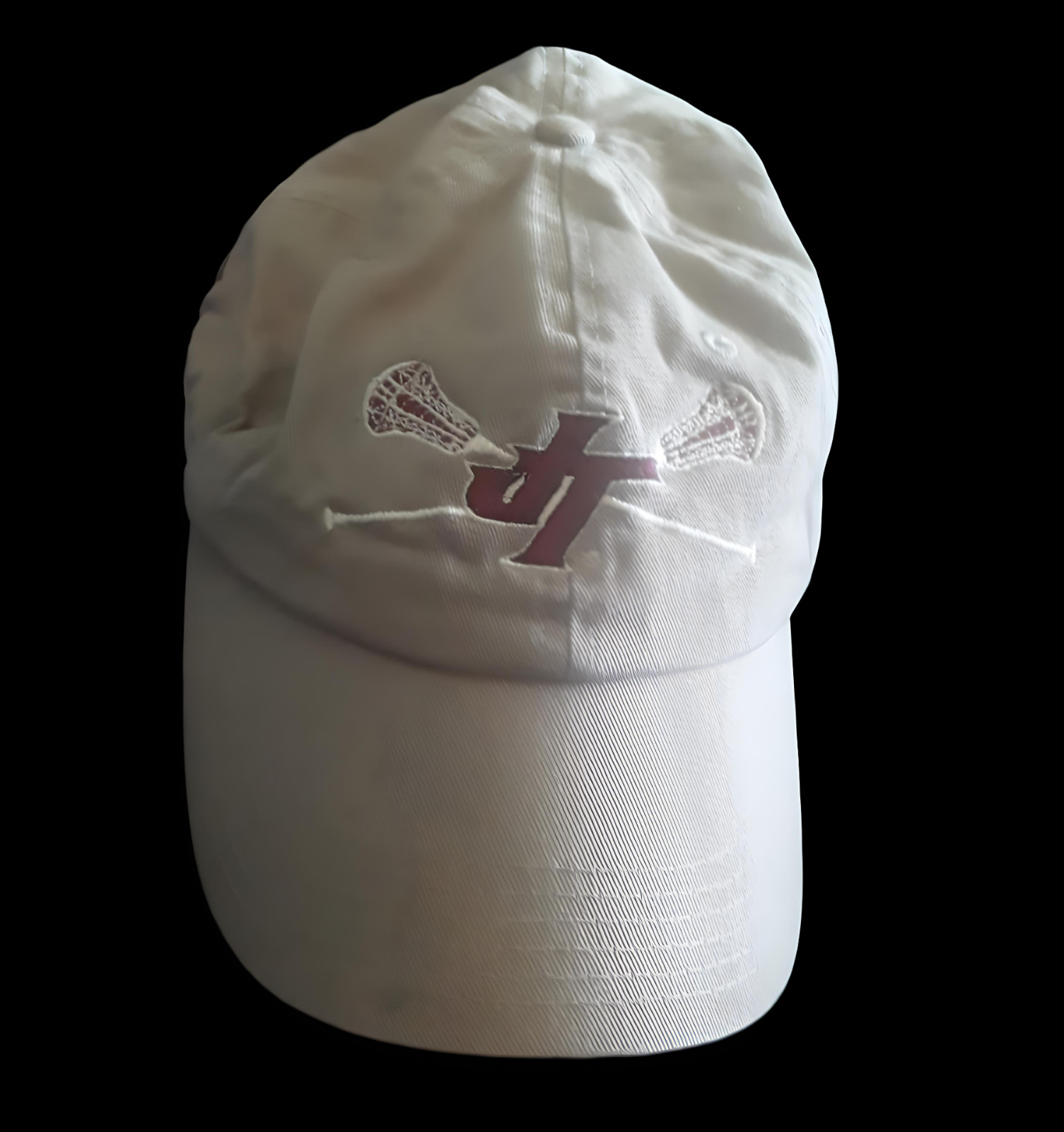 CLASSIC CHAMPION SPORTS BASEBALL CAP EMBROIDERED LACROSSE DESIGN, VERSATILE FIT