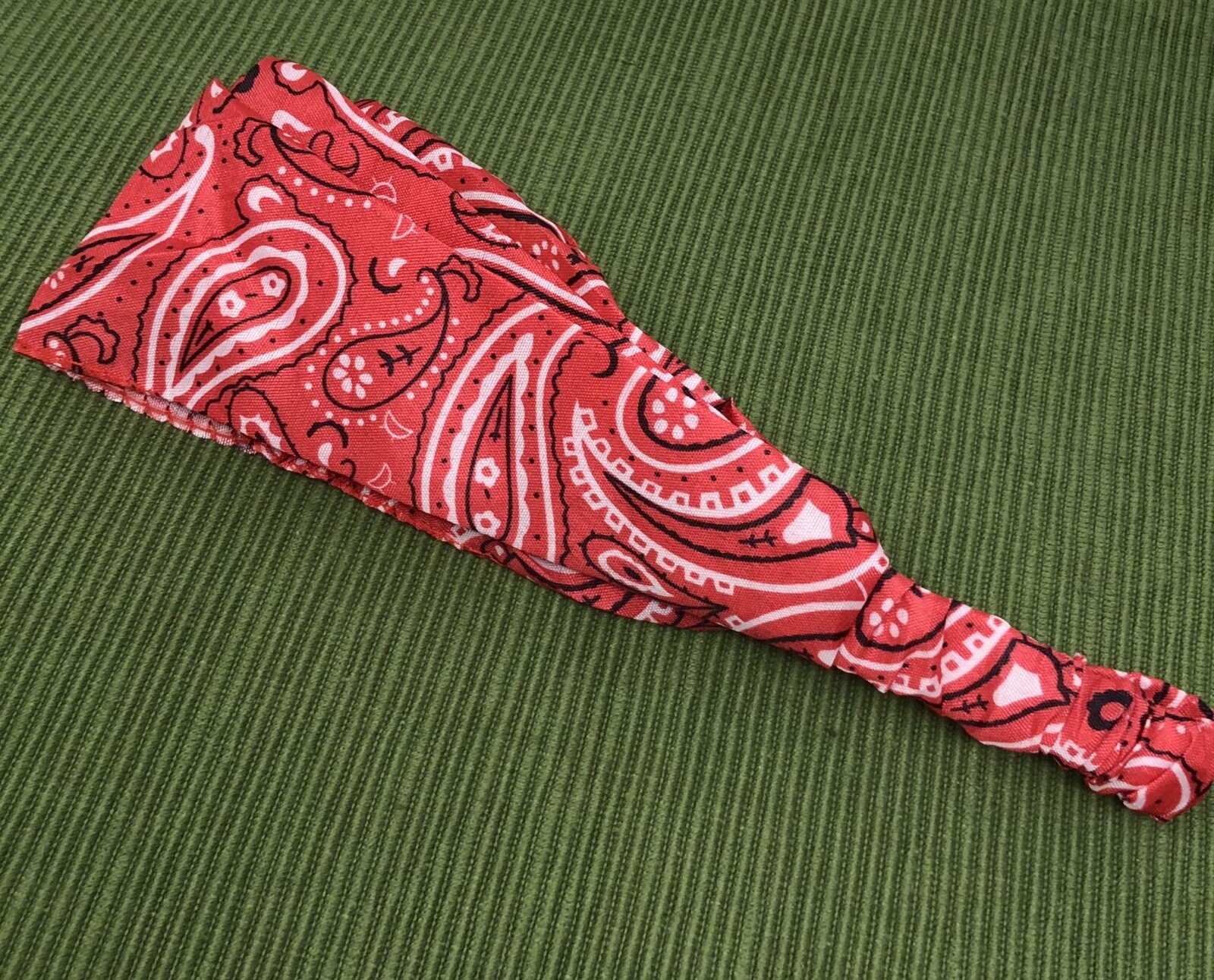 Paisley Headband Elastic Back Wide or Thin Bandana Style Hair Accessory USA Ship