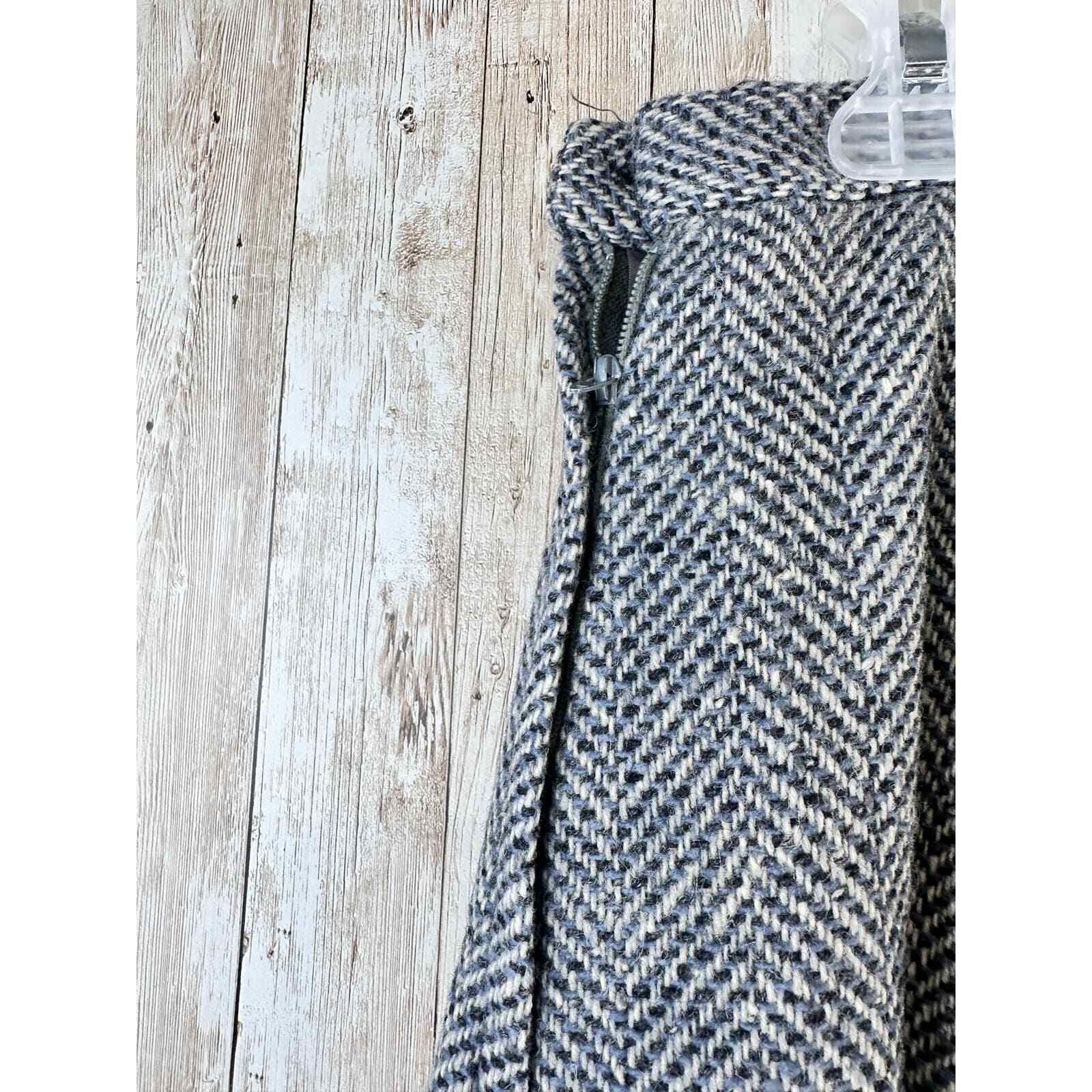 VINTAGE Pendleton Woolen Mills Women’s M Blue Black White Chevron Fully Lined
