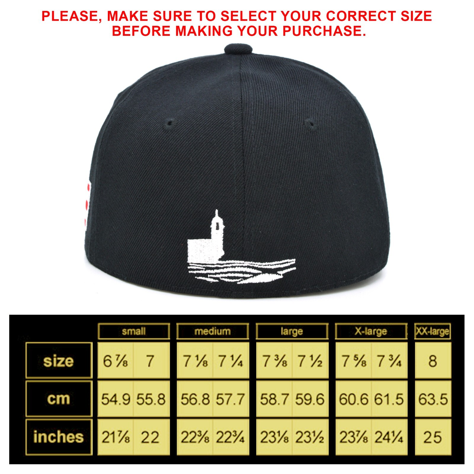 Fitted PR Front Puerto Rico Flag Side El Morro Back Embroidered Hat Cap New