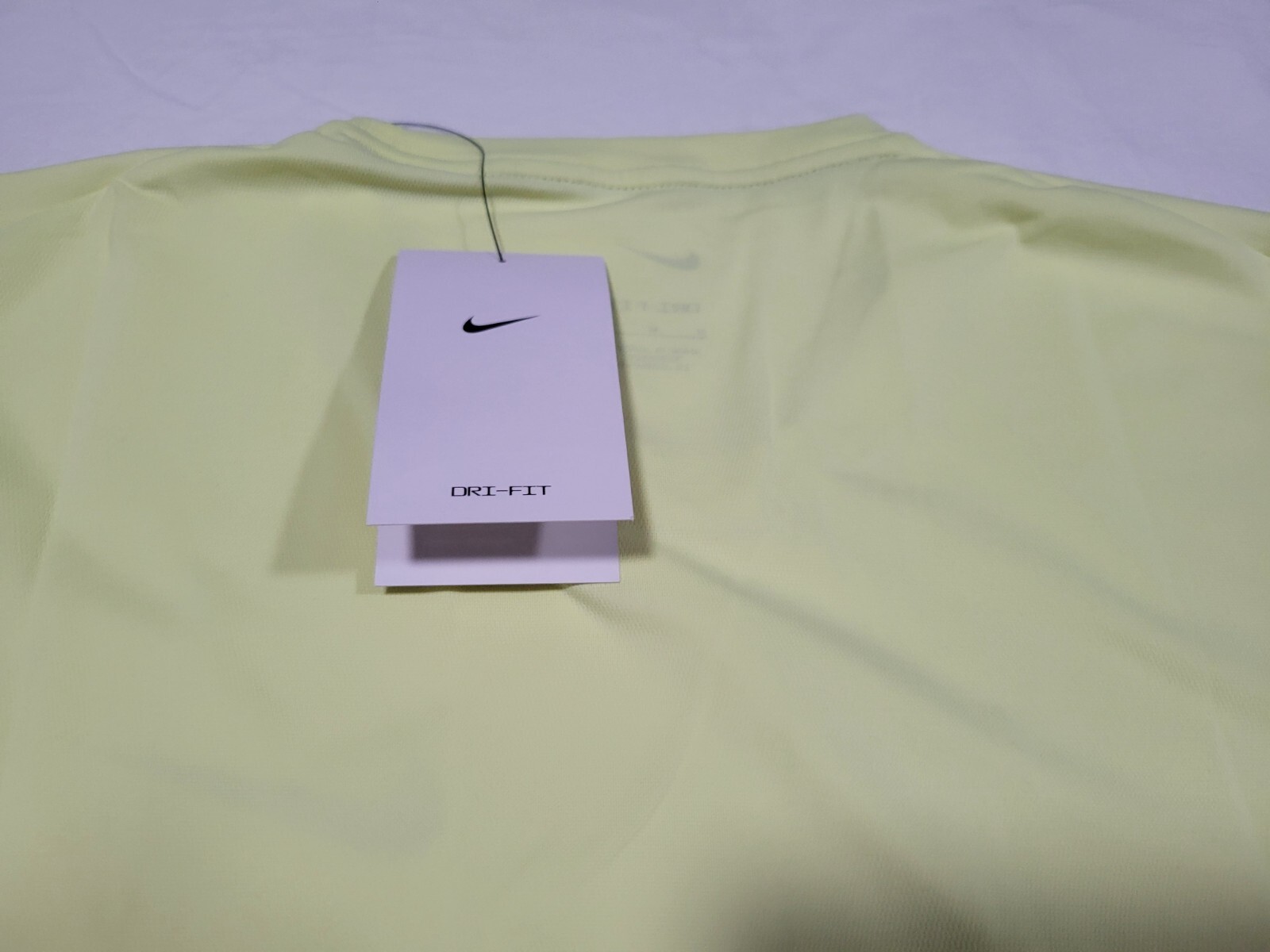 Nike Pro Mens Shirt Training Running Fitness Gym Dri-Fit Yellow CZ1181-331