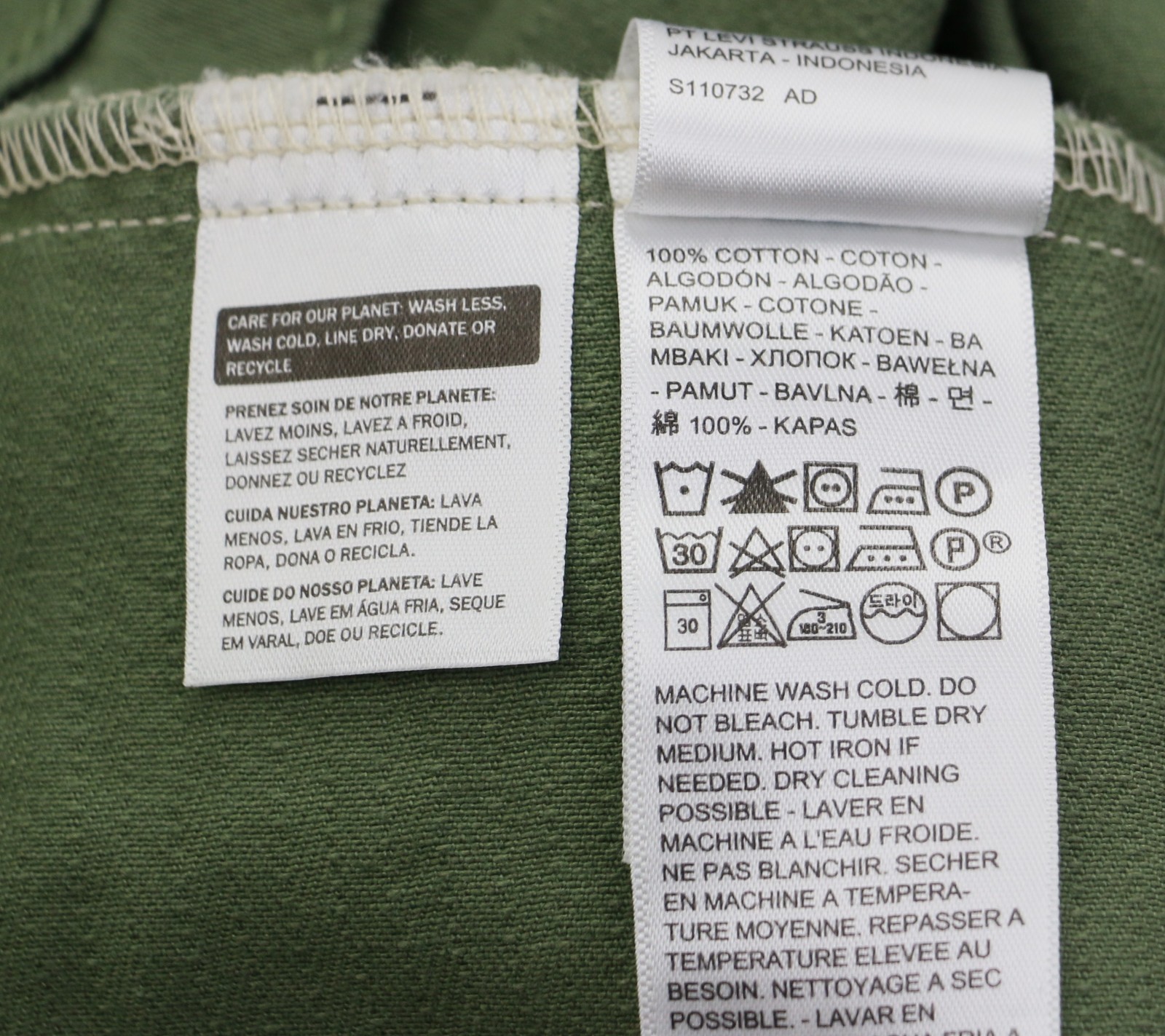 Levi’s Premium Type 1 Denim Trucker Jacket Men’s Sizes S-XXL Cotton Green