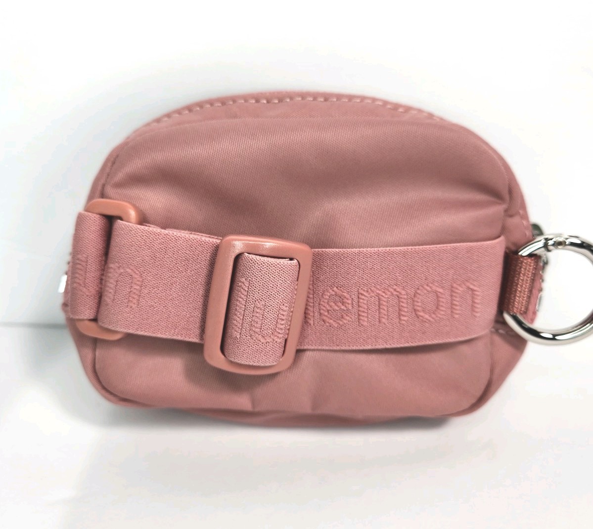 Lululemon Everywhere Belt Bag Nano Pink Zip-Around Pouch Bag Charm Key Ring