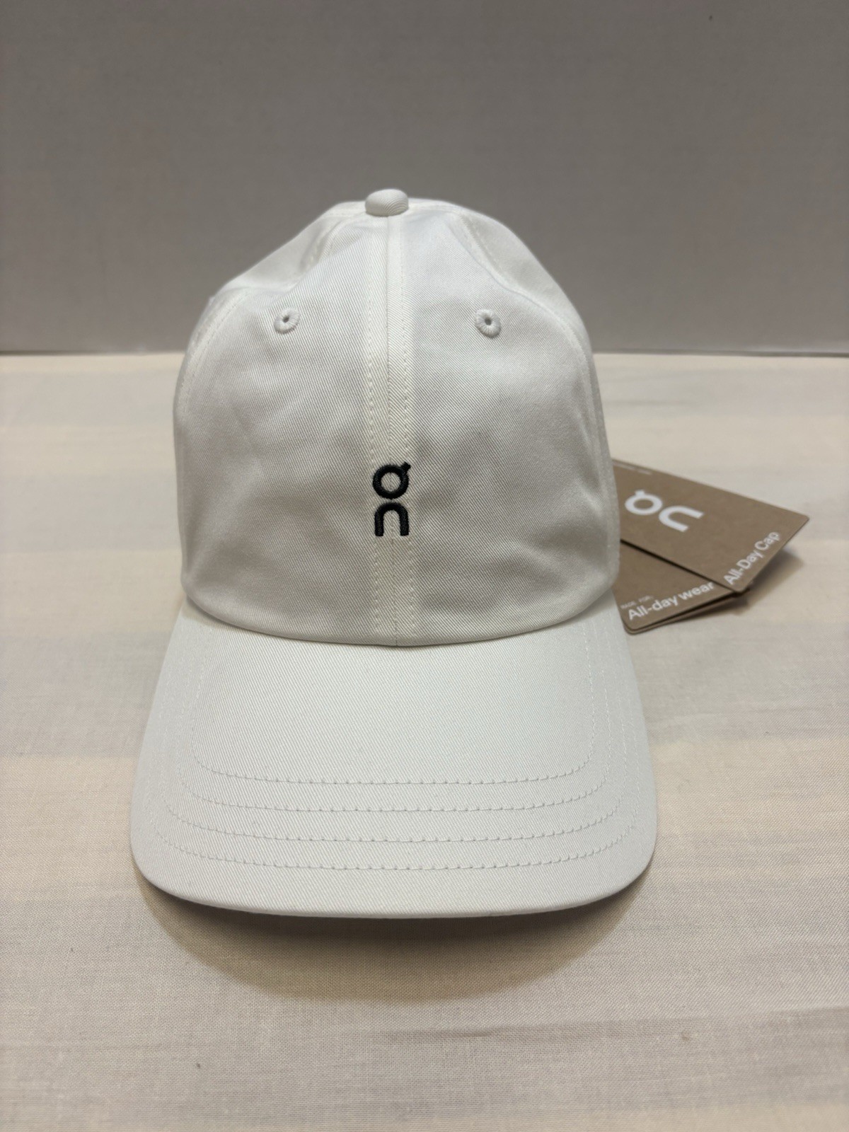 NEW On Cloud Running All-Day Cap Hat Ivory White One Size Organic Cotton NWT