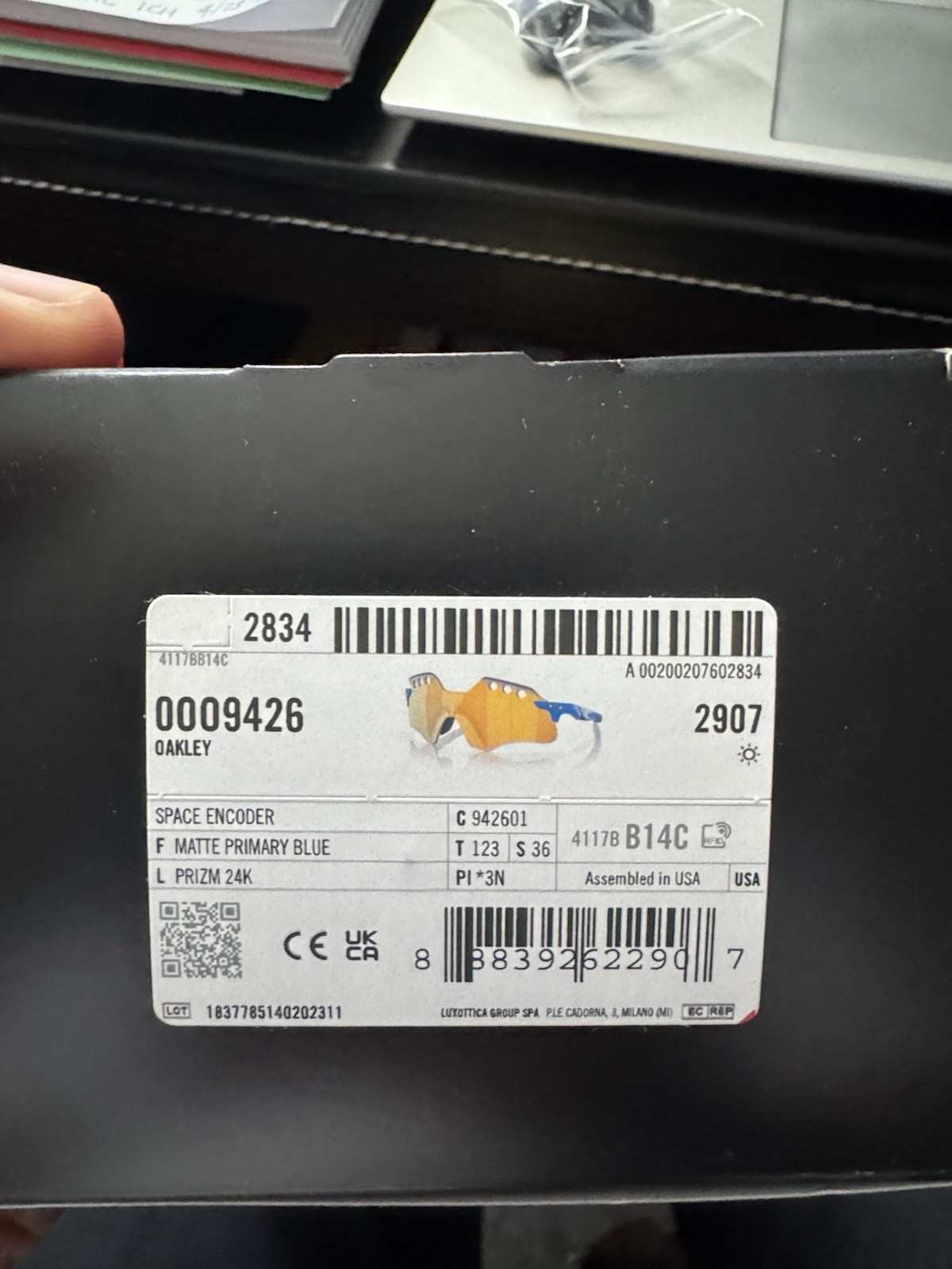 Oakley Space Encoder Matte Primary Blue Sunglasses – Prizm 24K – MINT IN BOX