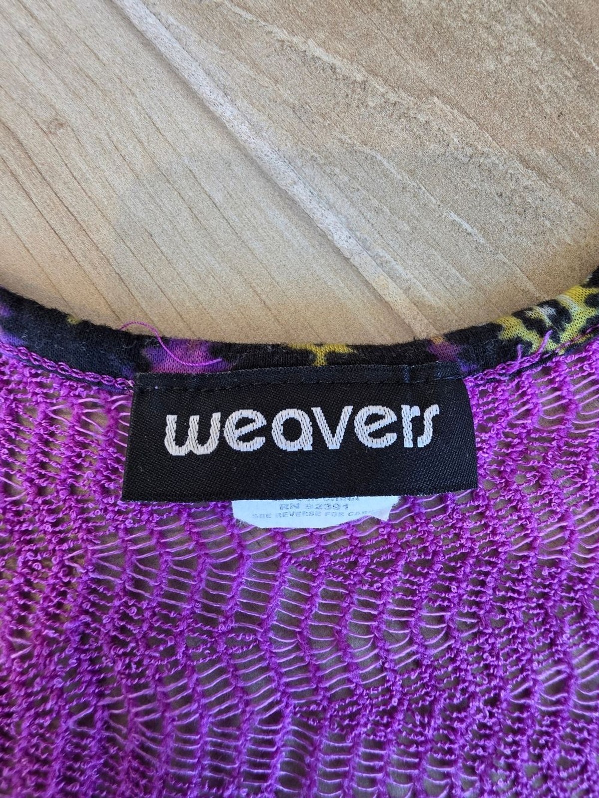 Weavers Purple Multicolor Geometric Mesh Racerback Tank Size XXL
