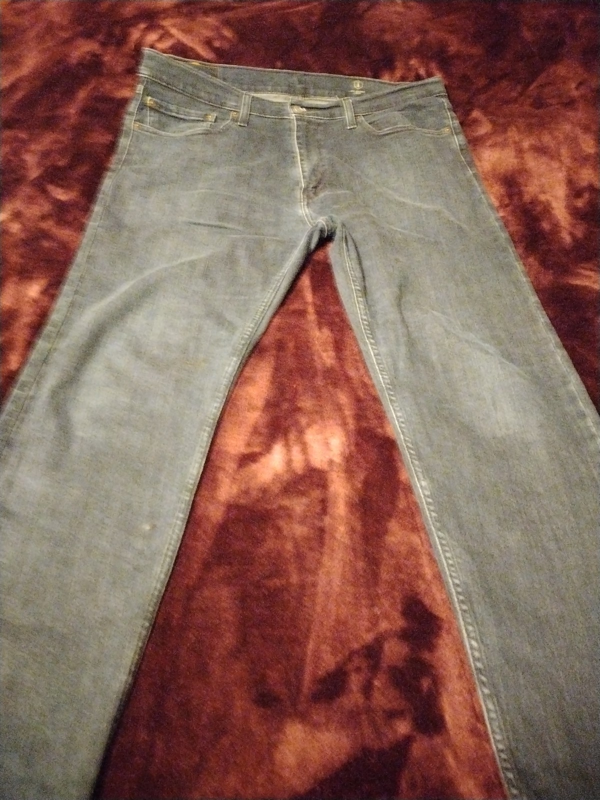 Levi’s Mens 502 All Seasons Tech Jeans Size 36×30 Dark Wash Blue Denim