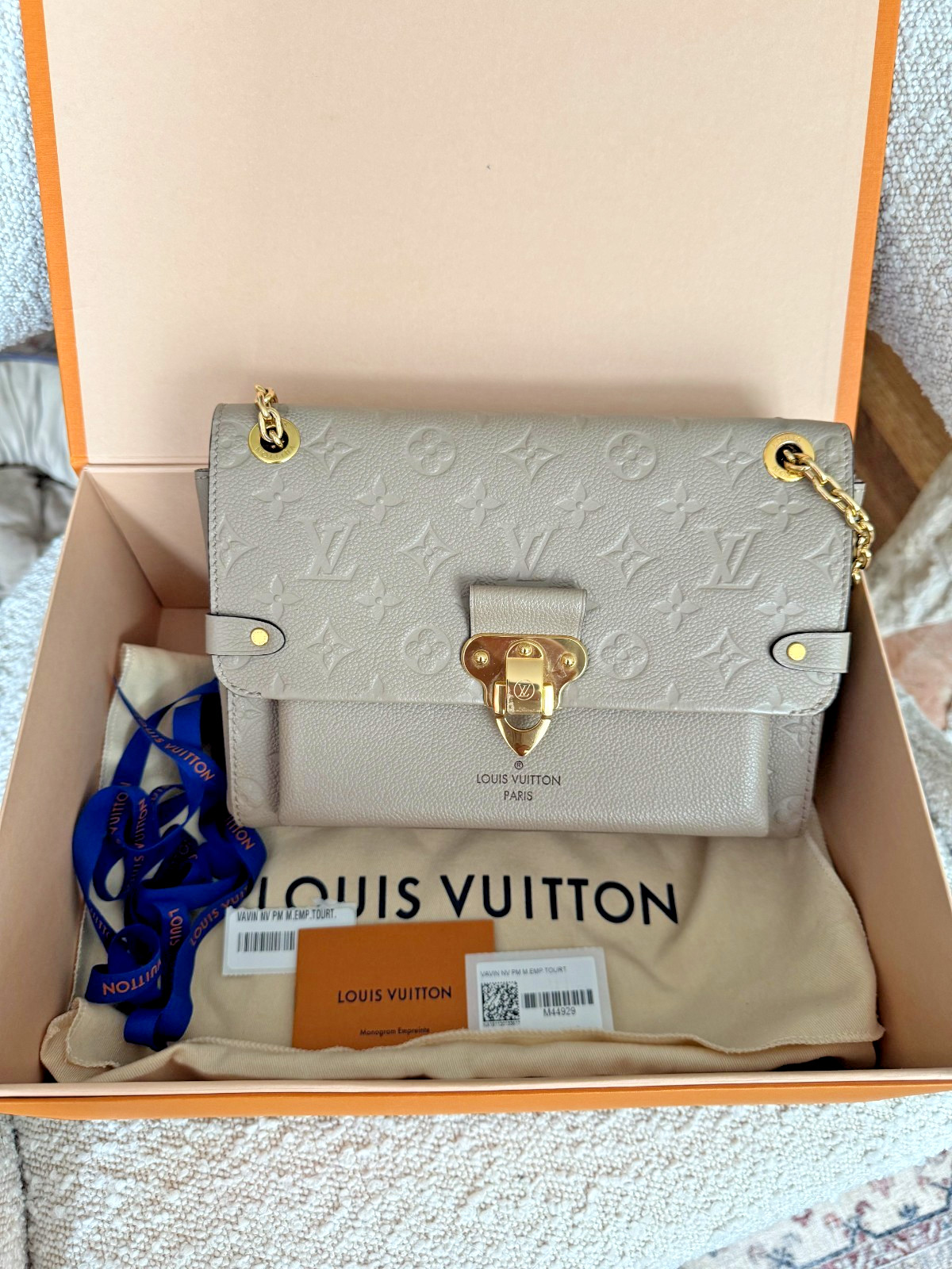 Louis Vuitton Vavin PM Monogram Empreinte Gold HW Full Set