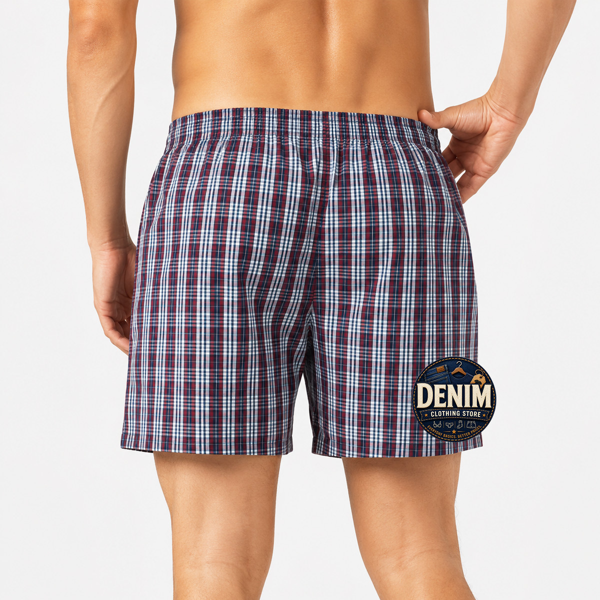 Lot 3 6 Men Knocker Boxer Trunk Plaid Shorts Underwear Lot Cotton Briefs S~3XL