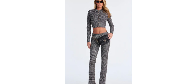 Lola Tweed Cardigan Pant Set M (8-10) | Fashion Nova