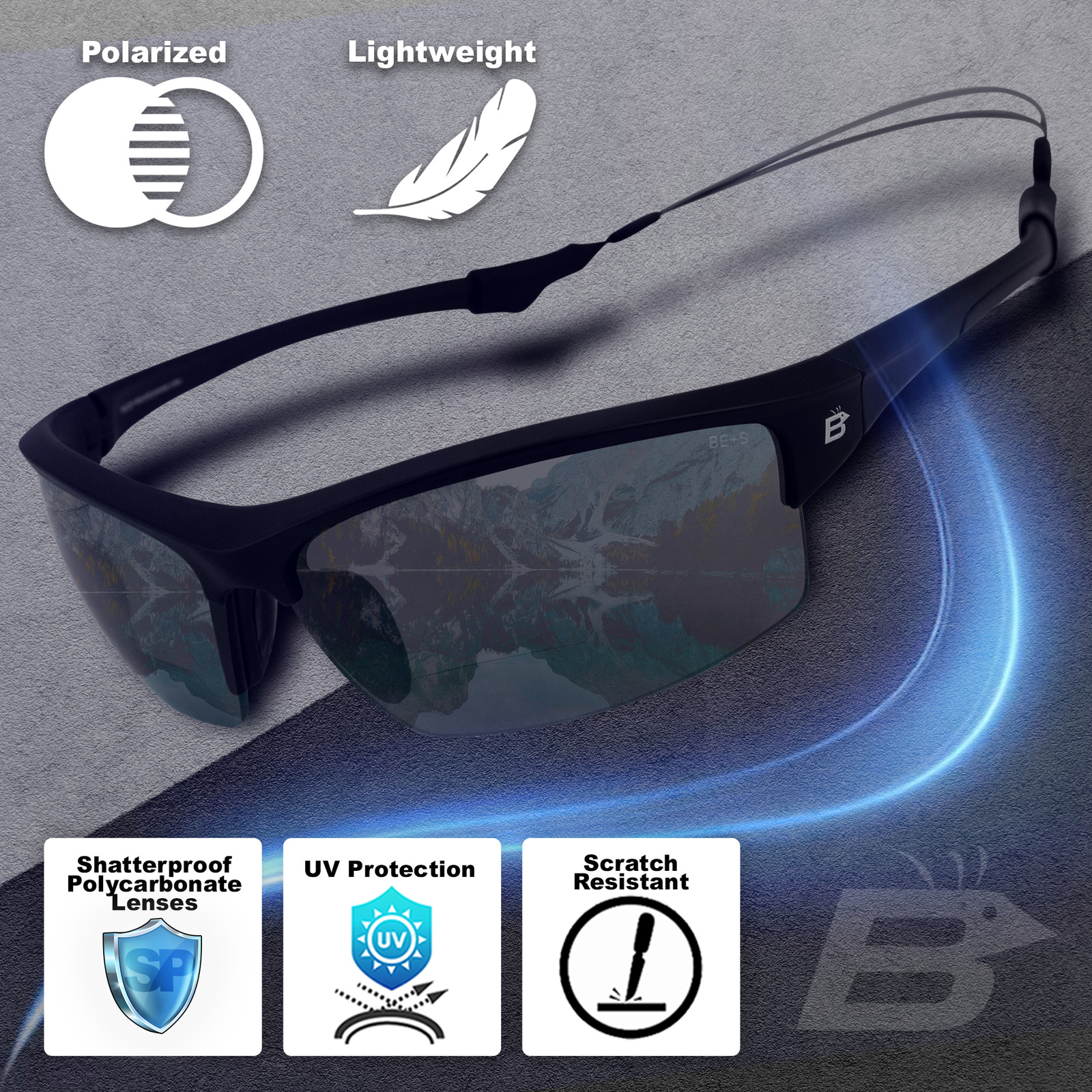 Birdz Eyewear Wave +2.0 Bifocal Polycarbonate Polarized Fishing Safety