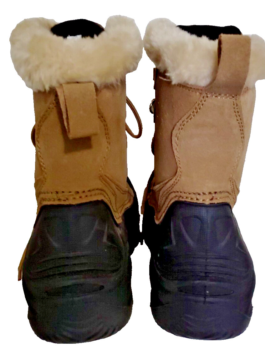 COLD FRONT TECH WEAR BOOTS TAN & BLACK THINSULATE WOMEN SIZE 7 #65811