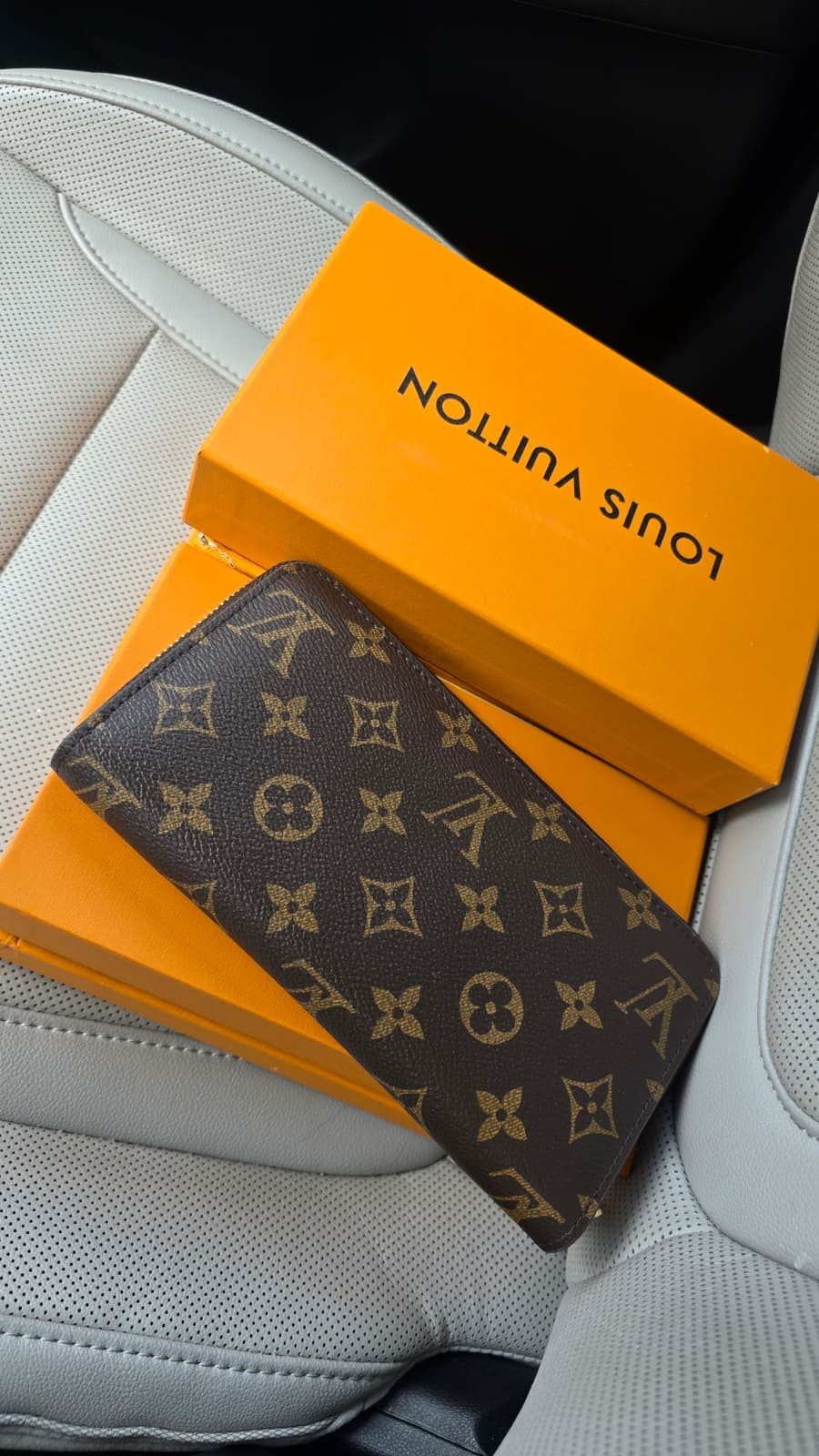 Louis Vuitton Monogram Zippy Zip Wallet Brown Long Wallet USA