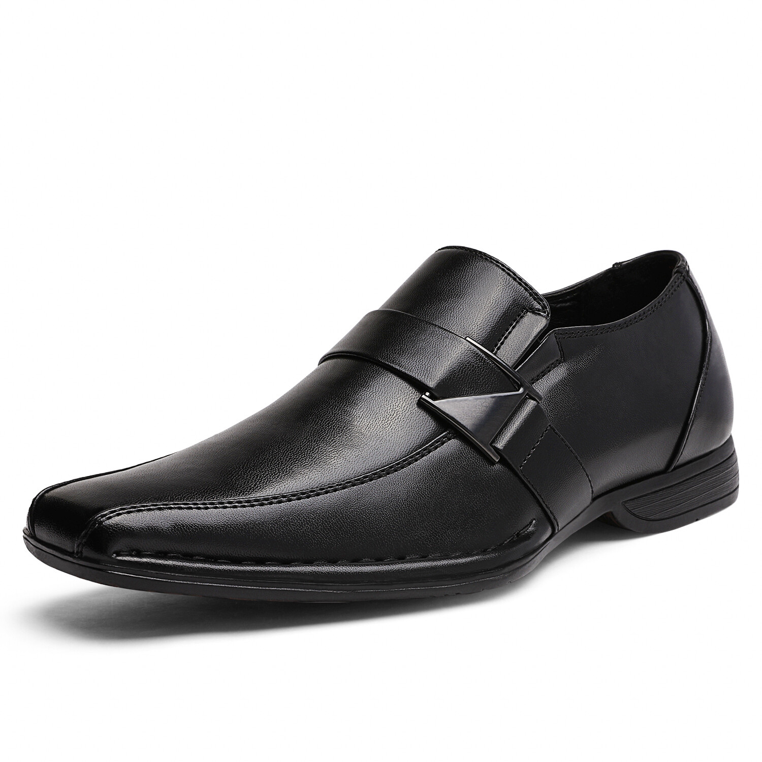 Men’s Oxford Shoes Square Toe Loafers Formal Slip On Dress Shoes