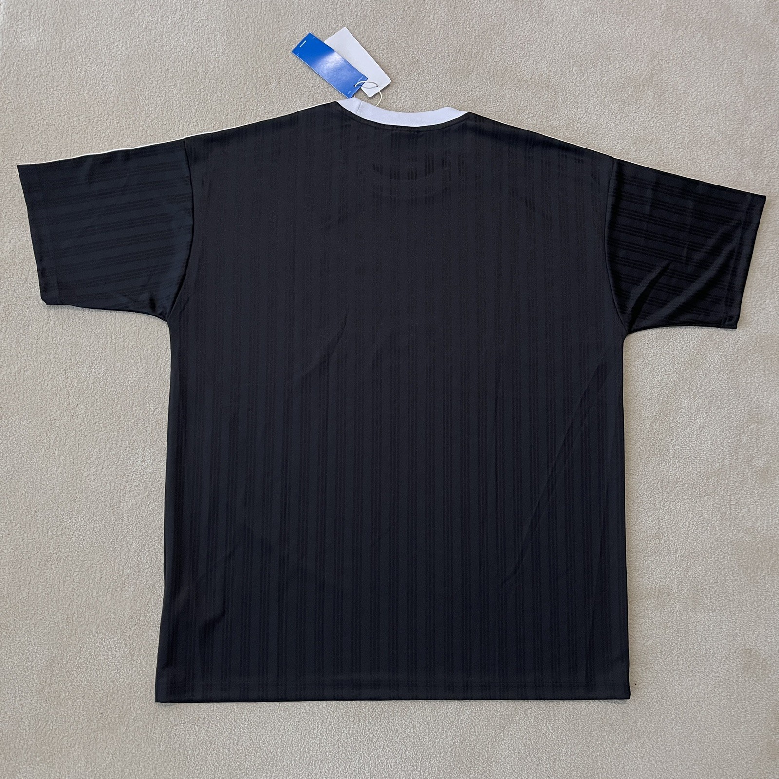 Adidas 3 Stripe Crew T-Shirt Black White XL NWT Adicolor Originals Logo