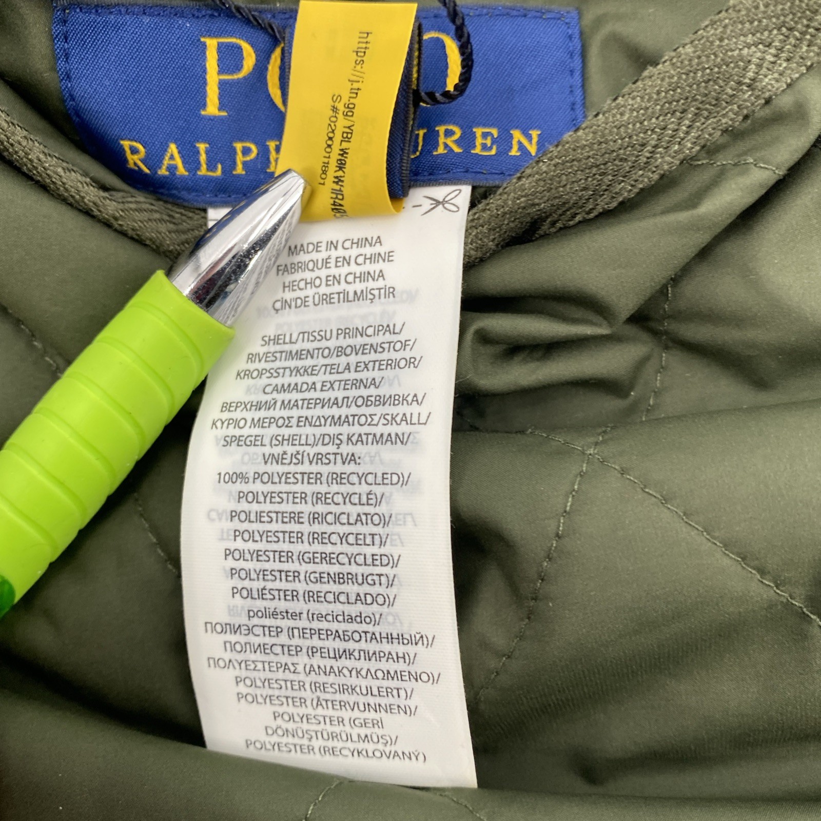 NEW Polo Ralph Lauren Jacket Mens Medium Green Camo M Classics 2 Reversible
