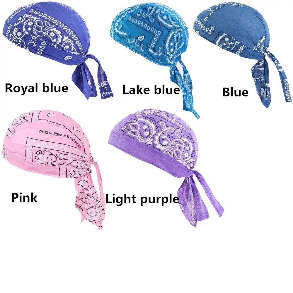 Elastic Motorcycle Wrap Biker Du Bandana Paisley Doo Rag Head Skull Cap Durag