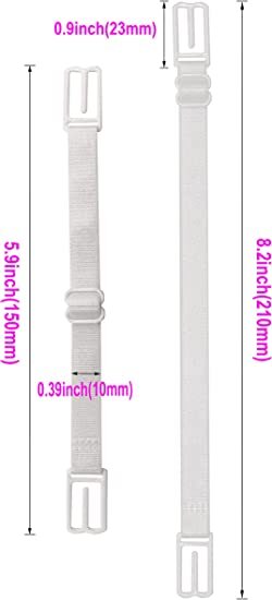 4 PCS Anti Slip Straps Clips Holder Bra Women Non-Slip Adjustable Rope Back US