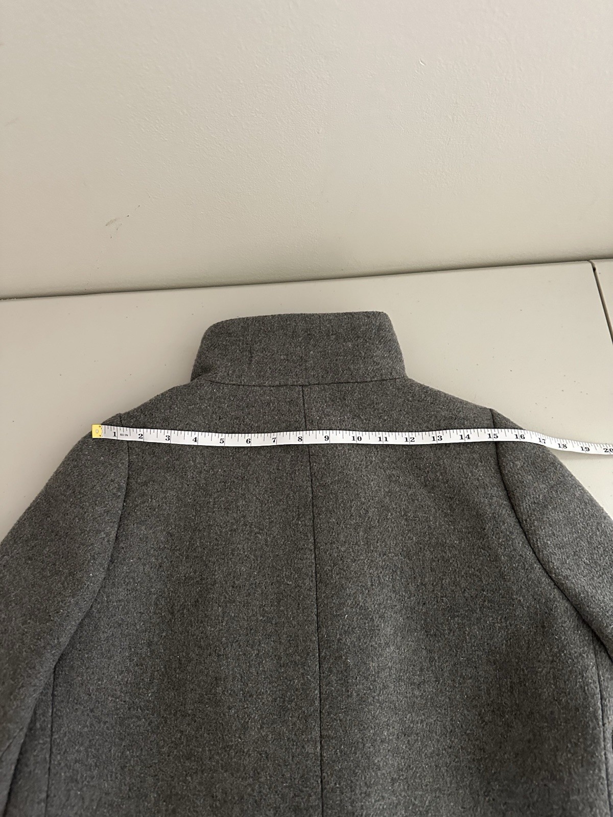 J.Crew Mercantile City Gray Wool Blend Coat Womens Size 6 Funnel Neck Capsule