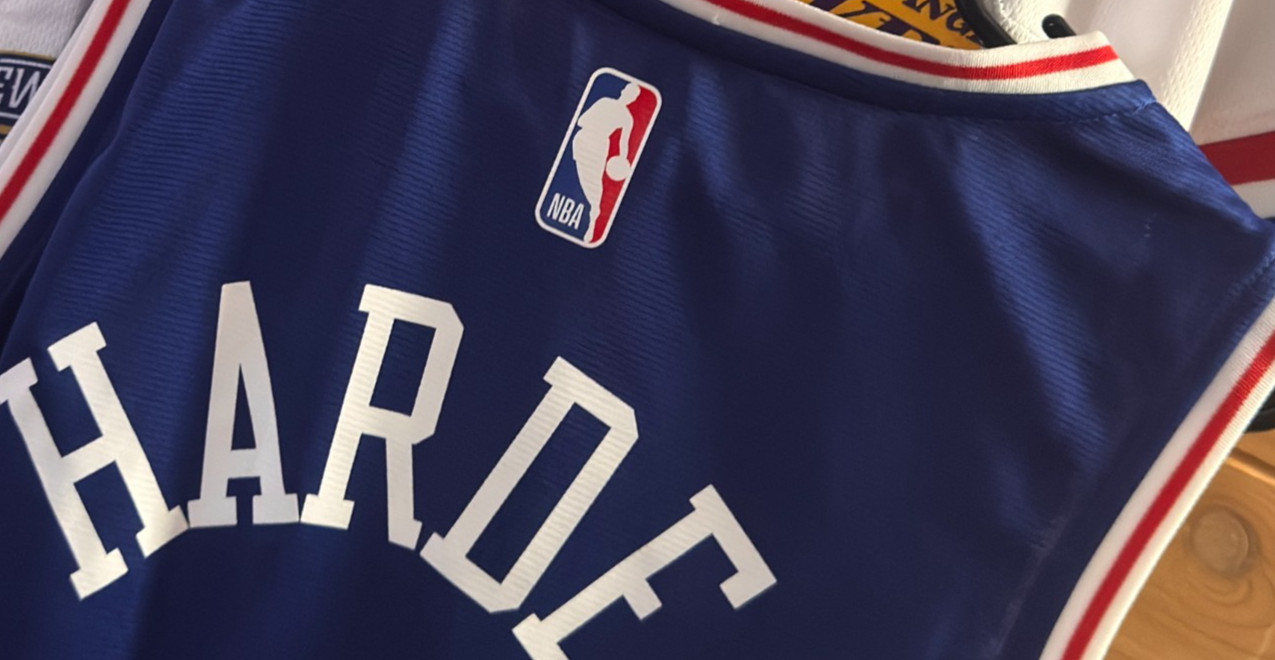 Fanatics James Harden Philadelphia 76ers #1 Jersey Mens Medium Blue NWT NBA