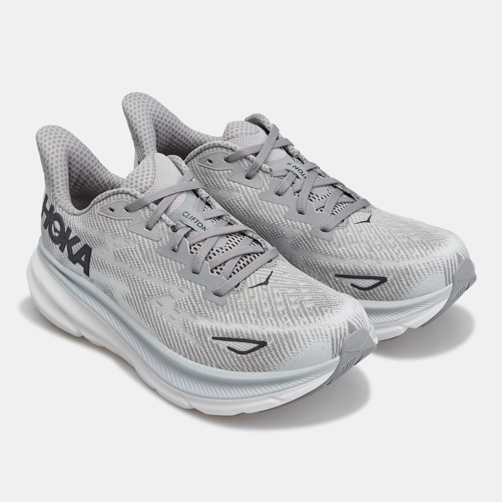 Hoka Clifton 9 Men Shoe Grey Sneaker US 10.5