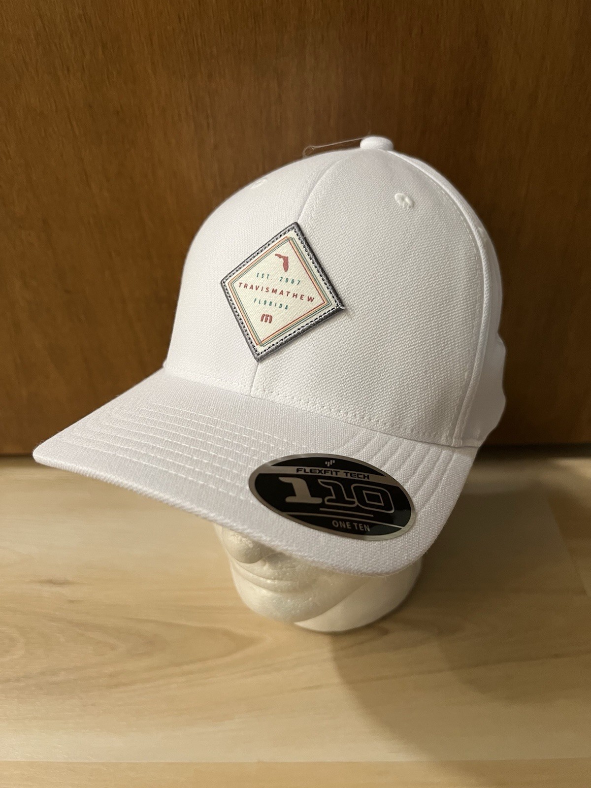 Travis Mathew Florida Hat Loan Shark Snapback One Size Adjustable White FlexFit