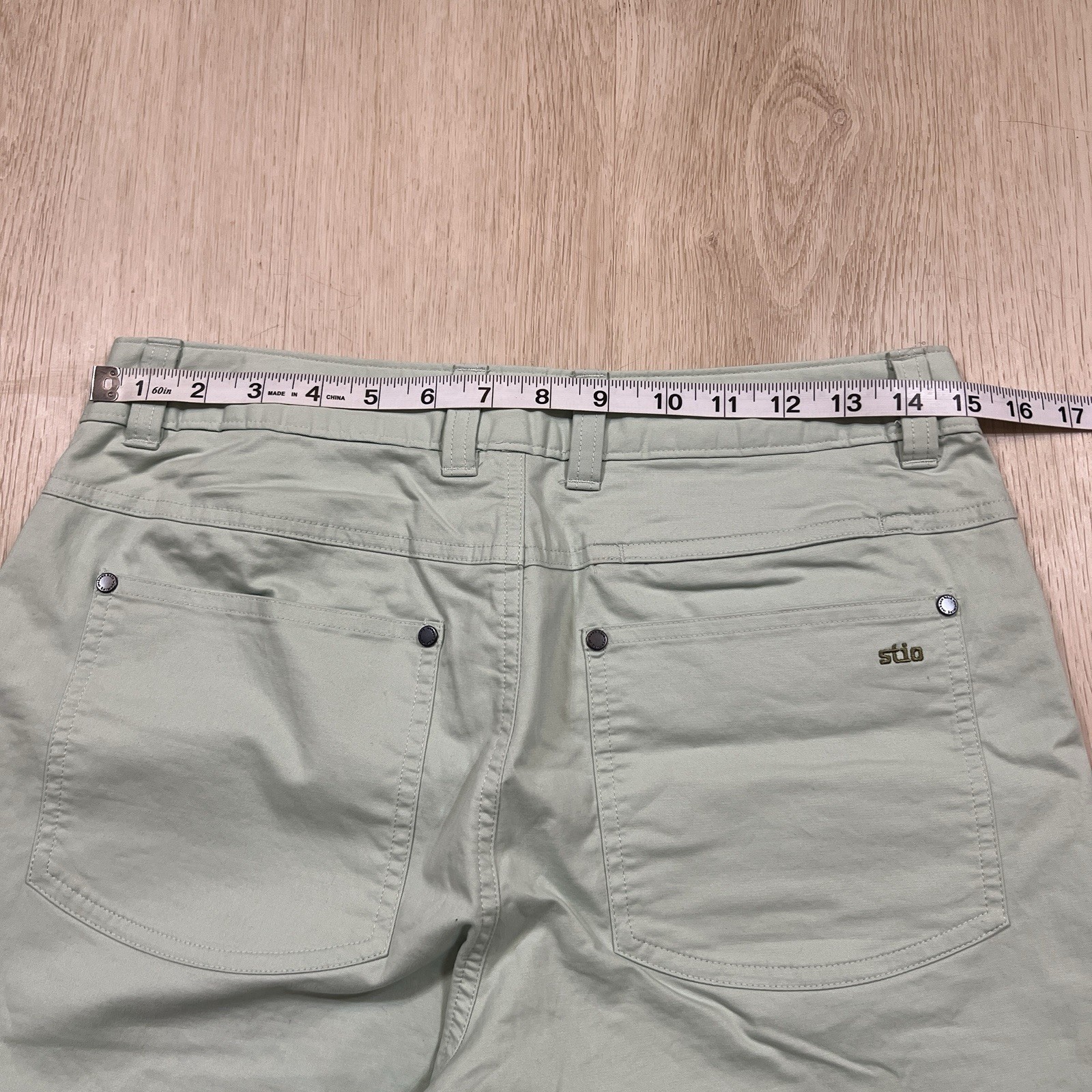 NWT Woman’s 8 Stio Rivet Twill Carpenter Pants Light Green Double Knee