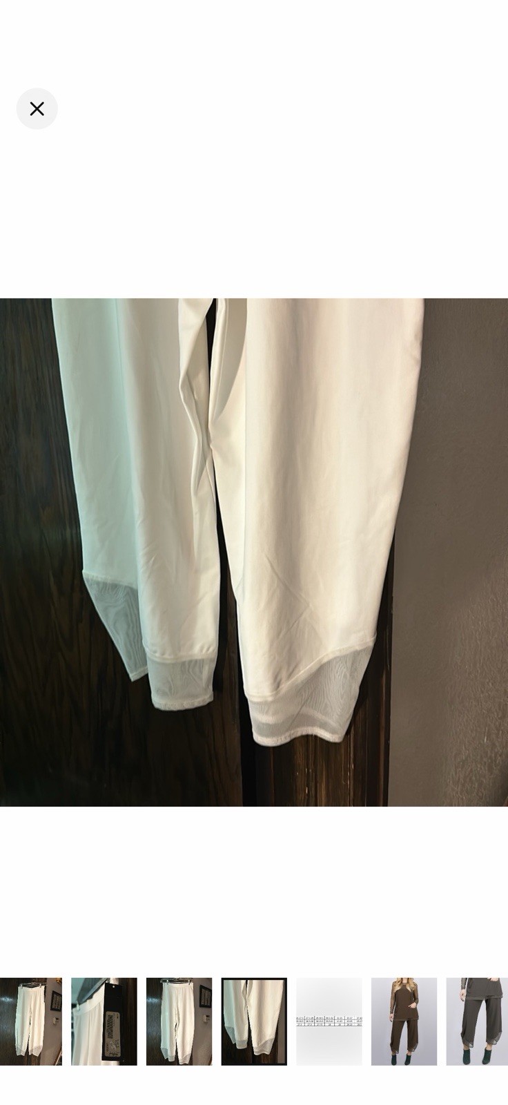 NWT Sympli Mix Shadow Pant in white 4