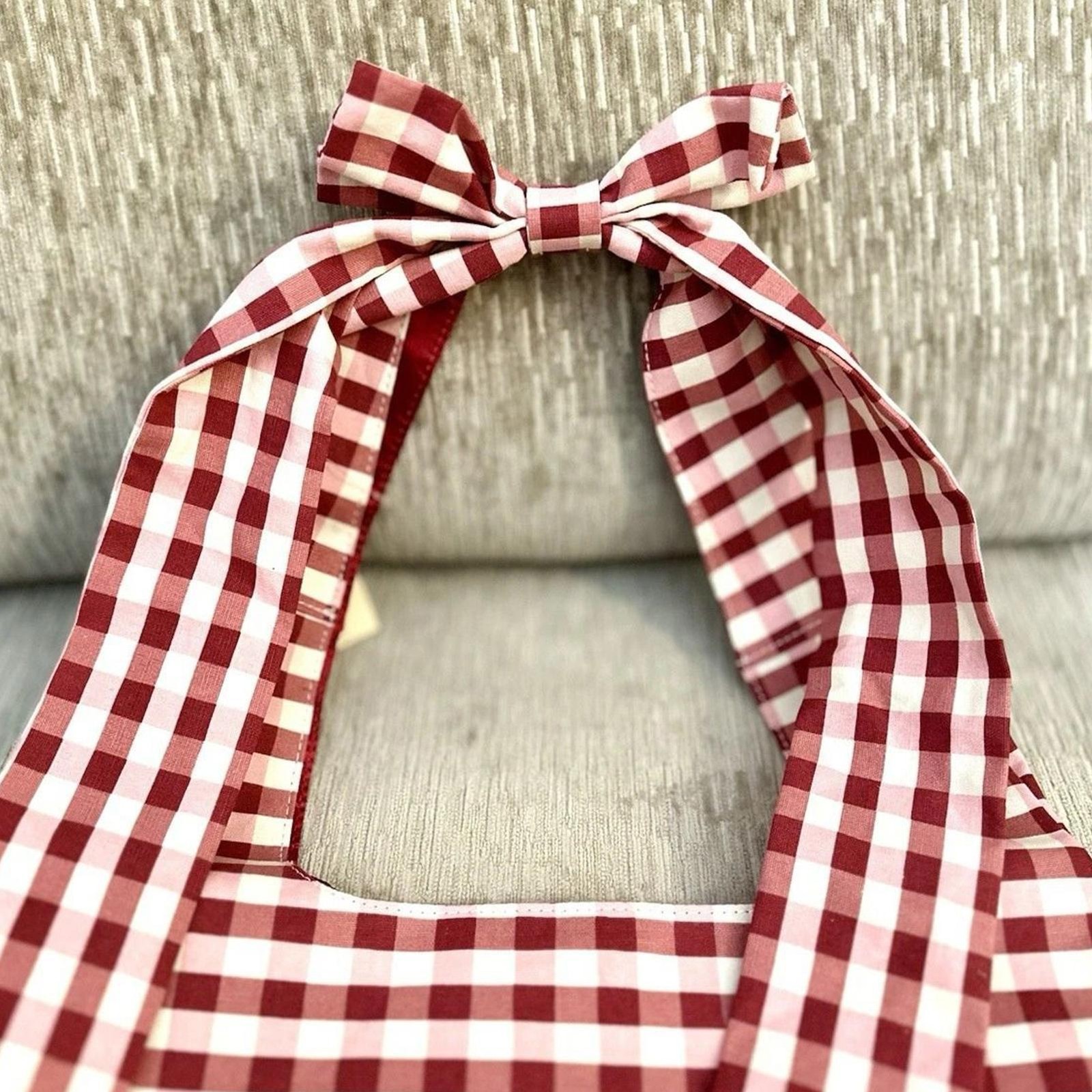 Barnes & Noble Valentine’s Day Book Tote Bag NEW With Tags 2026 Red White Check