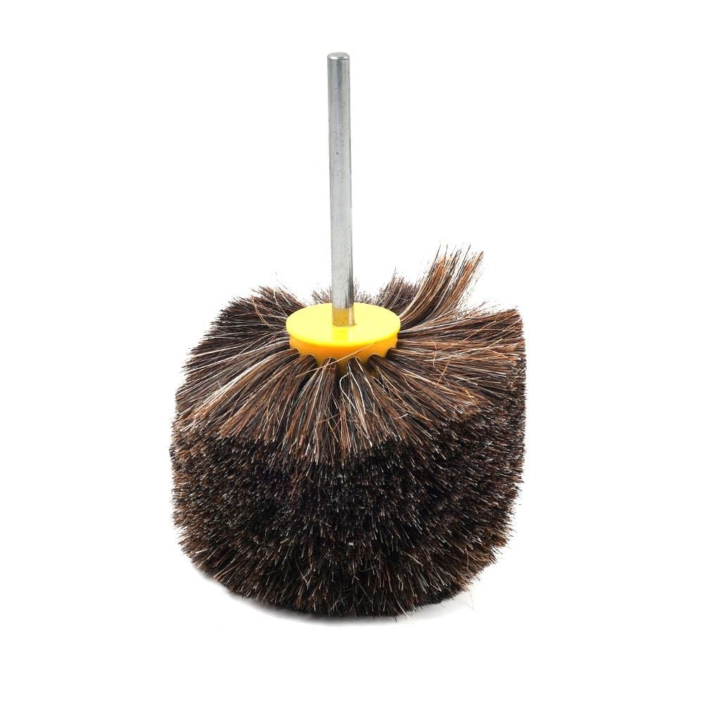 Horsehair Polishing Wheel Brush for Surface Buffing Grinding Drum Buffer 4 In…