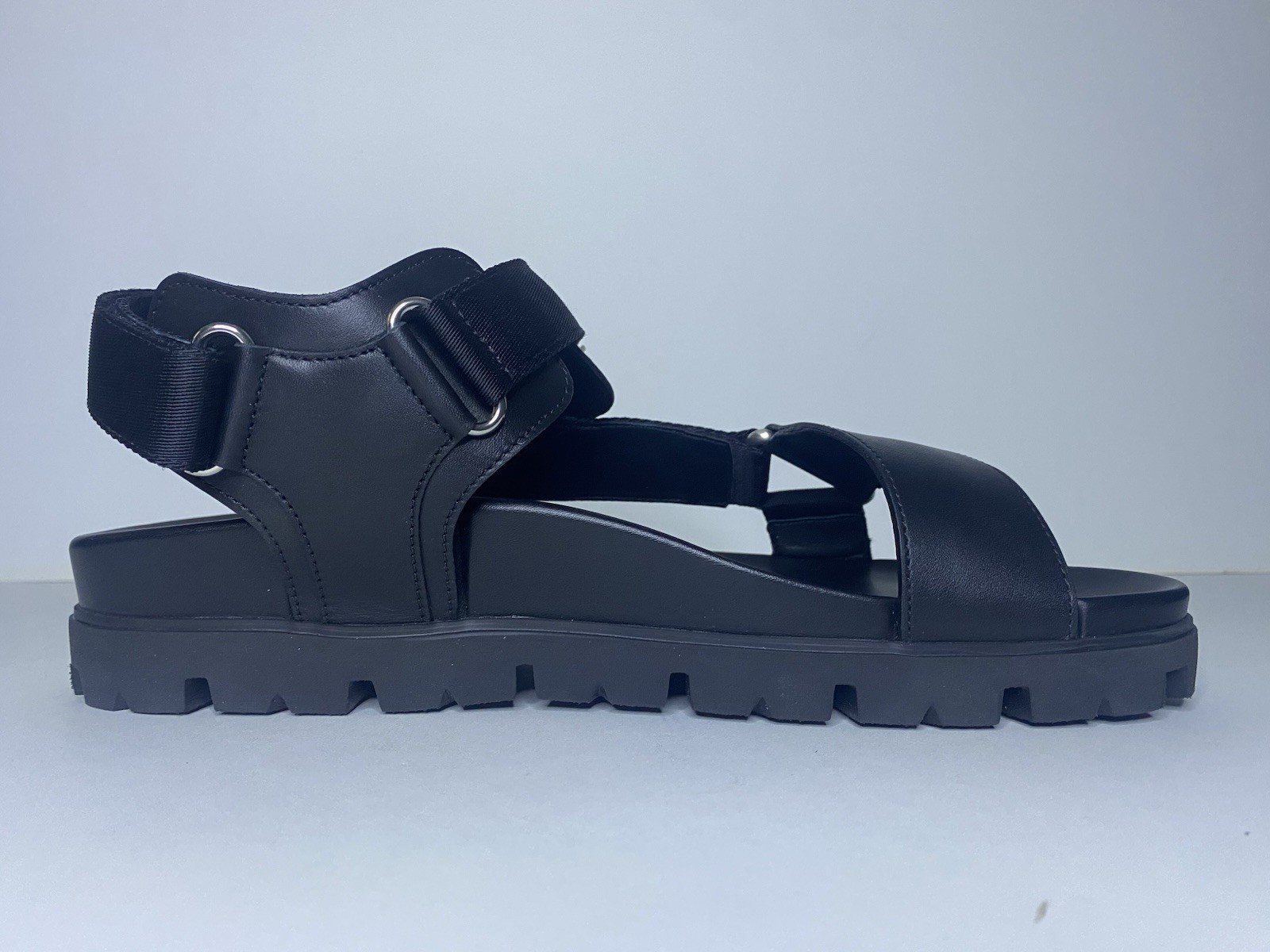 Men’s Size 9 US (8 UK) PRADA Montana Strap Sandals New In box Black