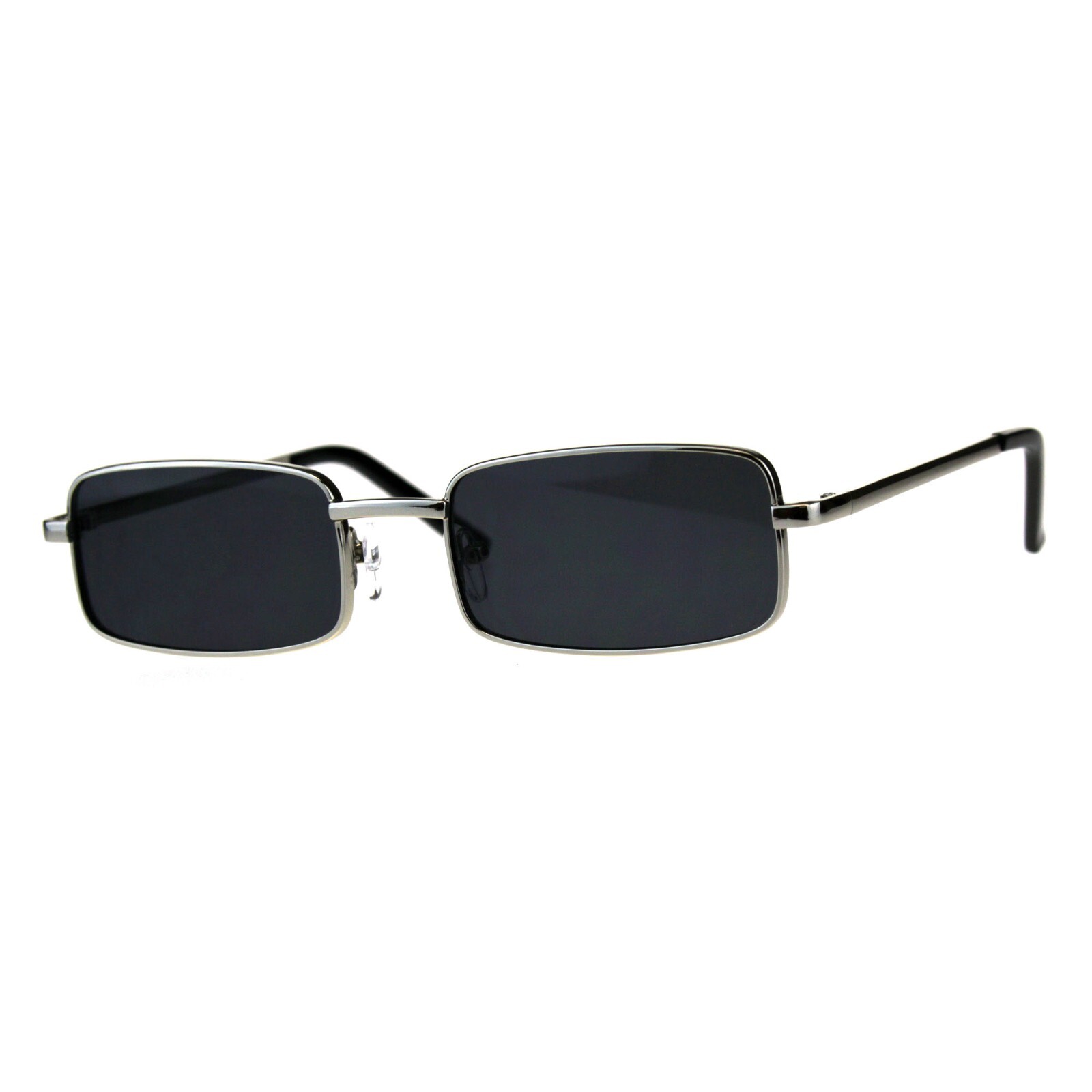 Perfect Rectangular Sunglasses Unisex Fashion Metal Frame UV 400