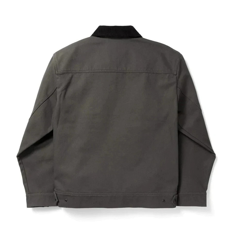 Filson Tacoma Work Jacket Charcoal 14oz Panama Cotton Canvas Coat