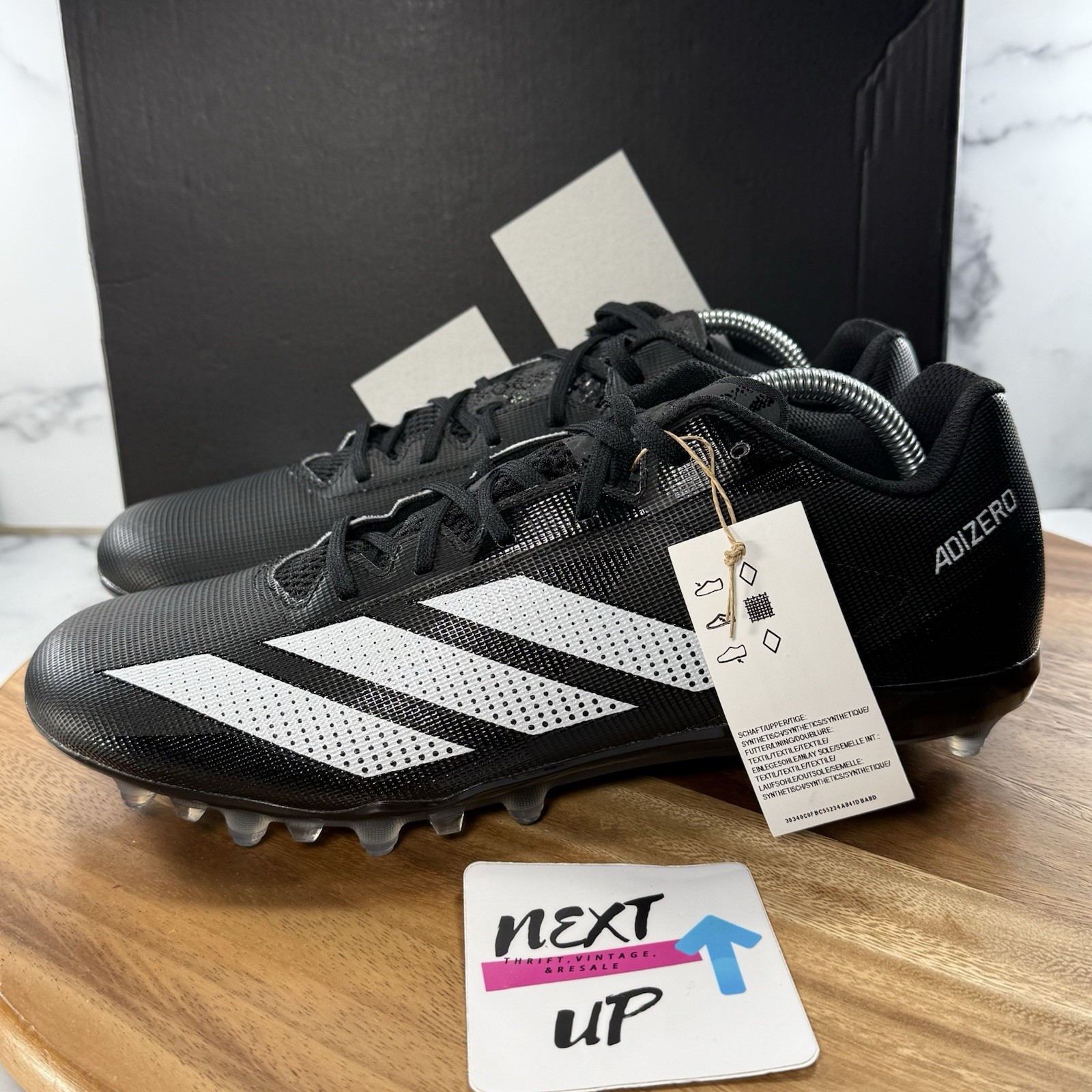 NEW adidas Electric.2 Black White Low Football Cleats IF1902 nby MULTIPLE SIZES