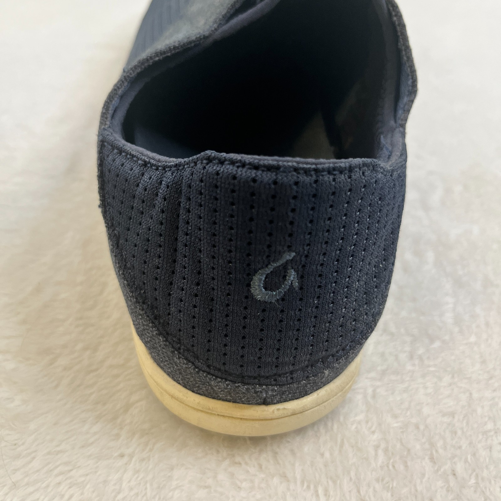 Olukai Mens Shoes Size 8 41 Nohea Moku Blue Slip On Comfort Sneakers