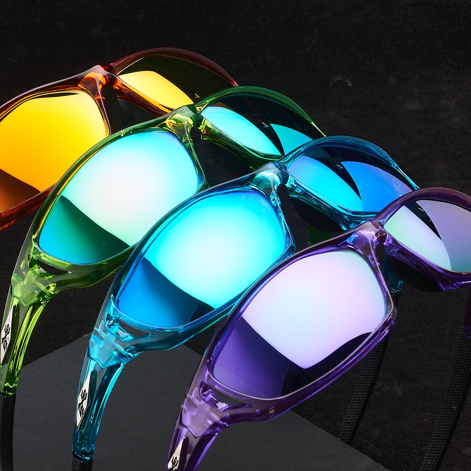 X LOOP Polarized Wrap Sunglasses Men Women UV400 Sport Mirrored Fishing Driving