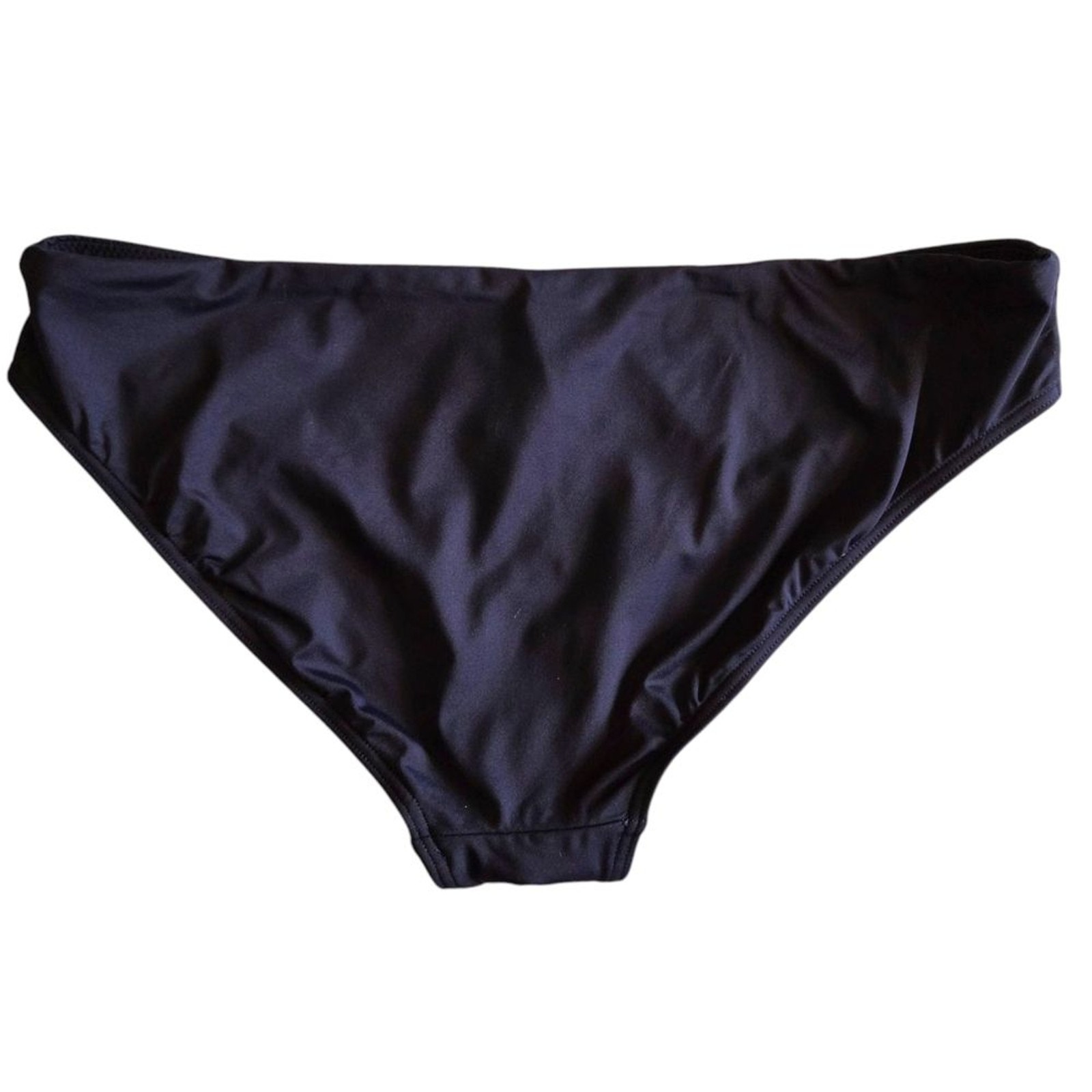 NEW SEA LEVEL Eco Essentials Size 12 Black Moderate Hipster Bikini Swim Bottoms